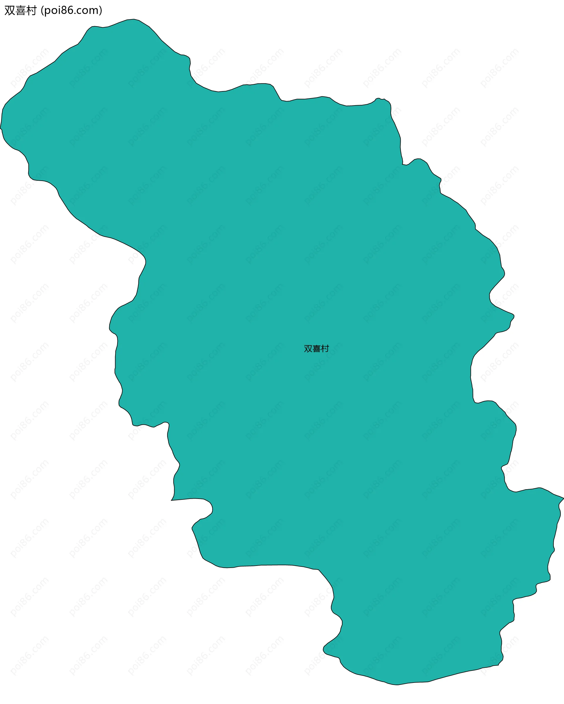 双喜村边界地图