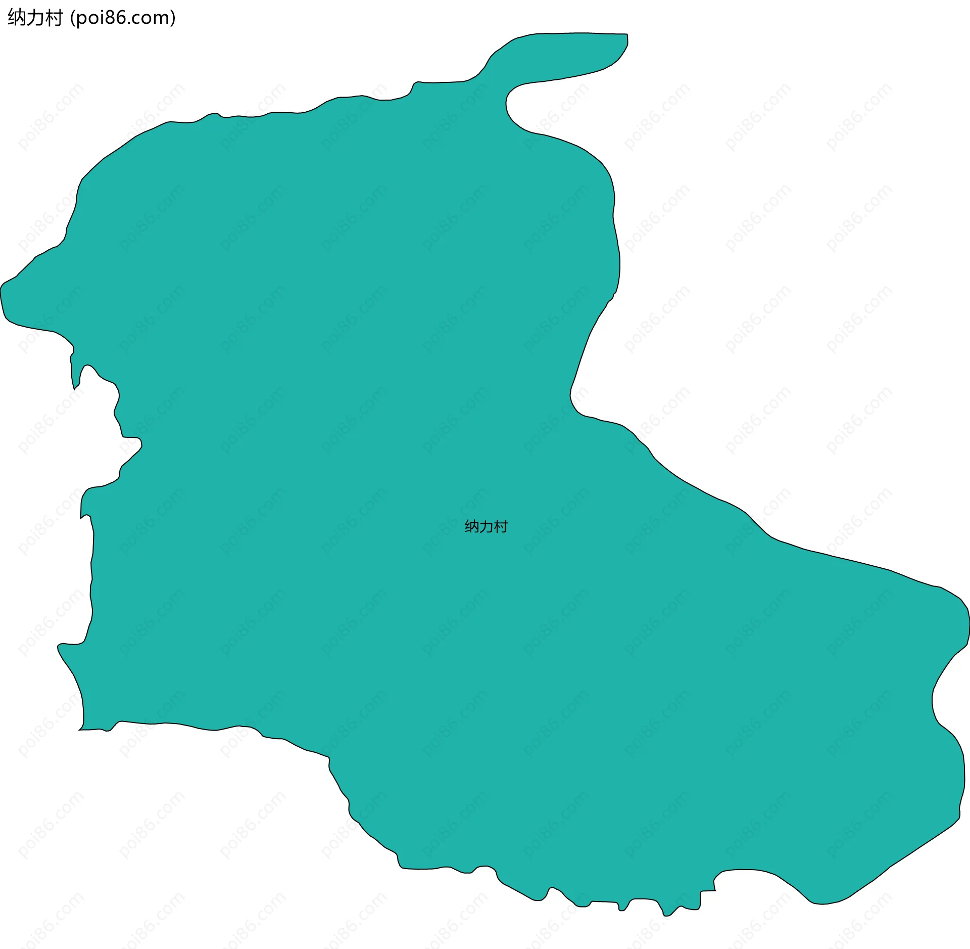 纳力村边界地图