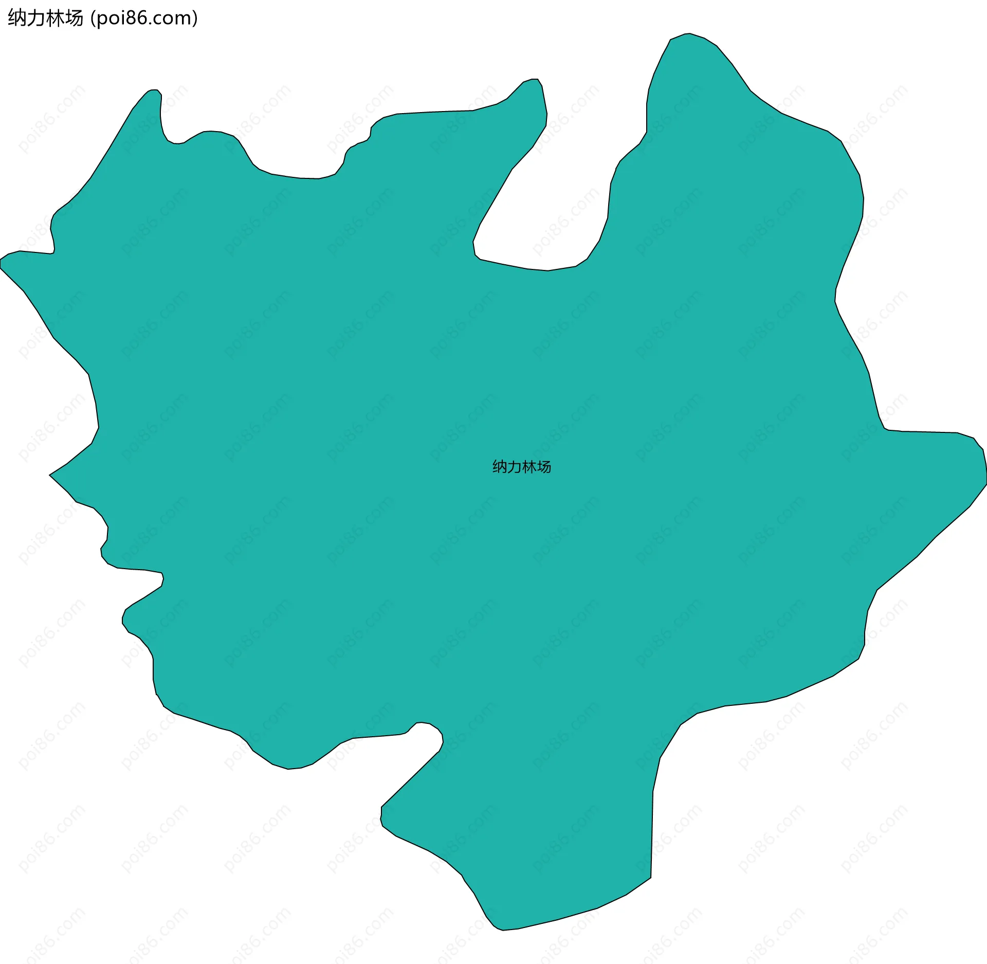 纳力林场边界地图