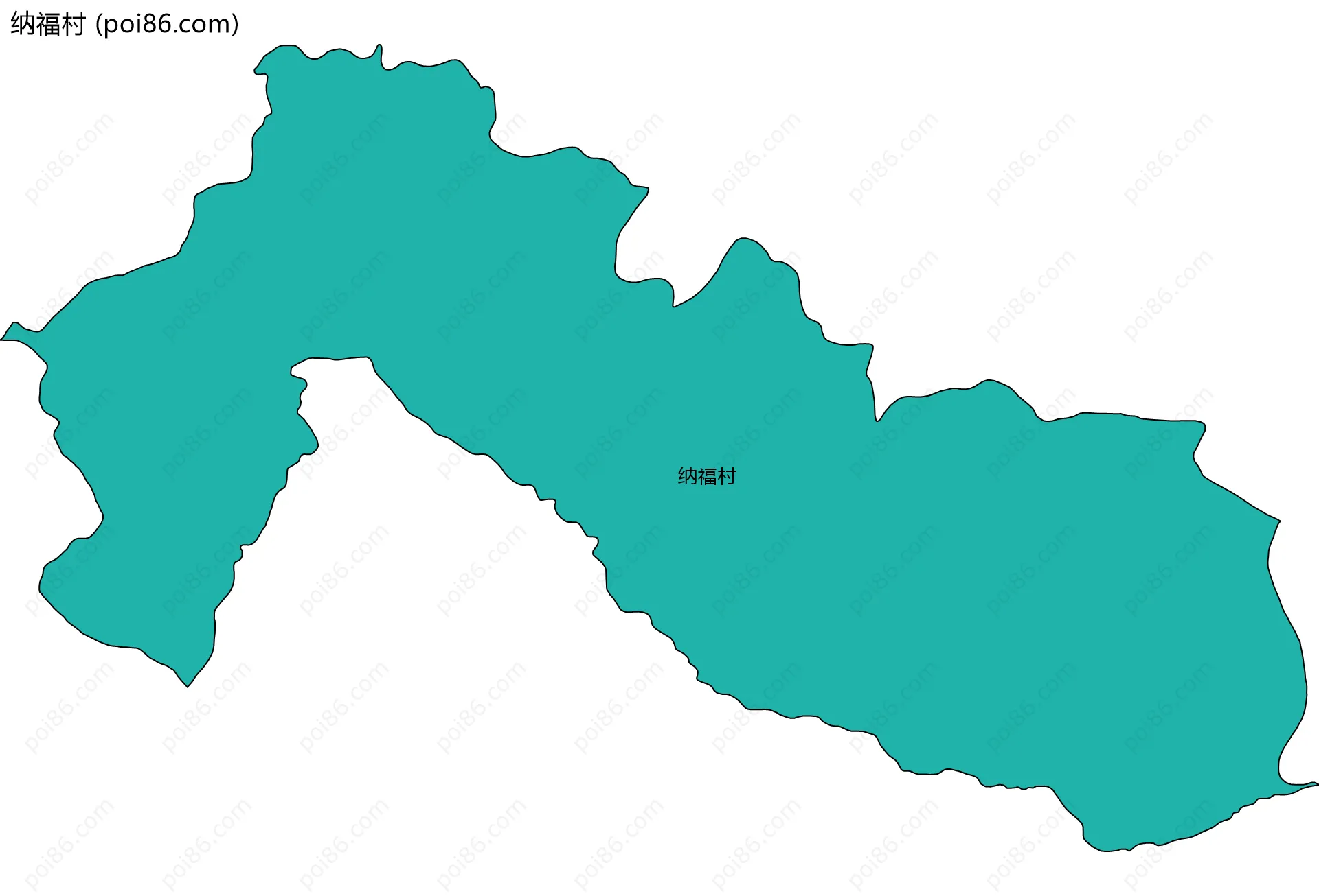 纳福村边界地图