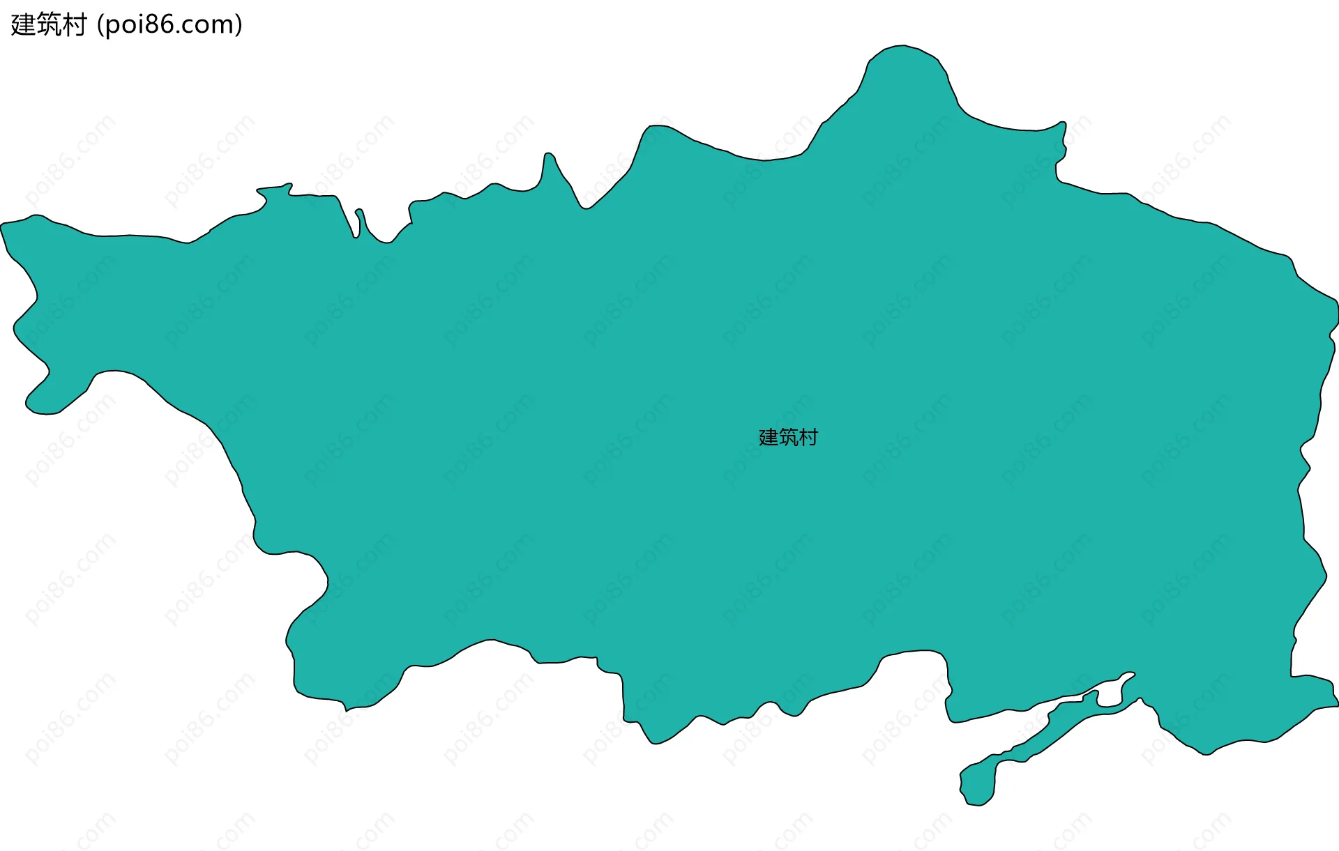 建筑村边界地图