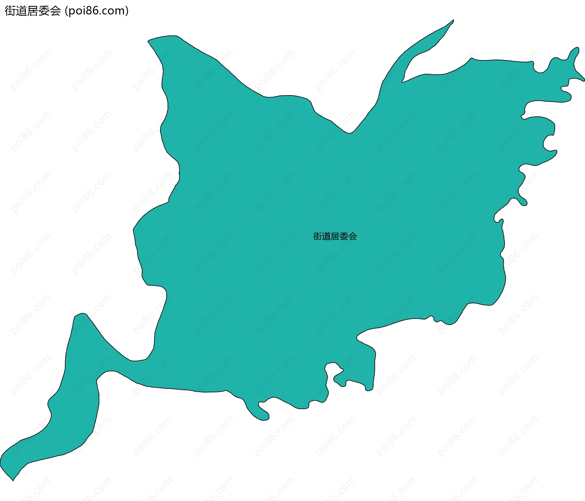 街道居委会边界地图