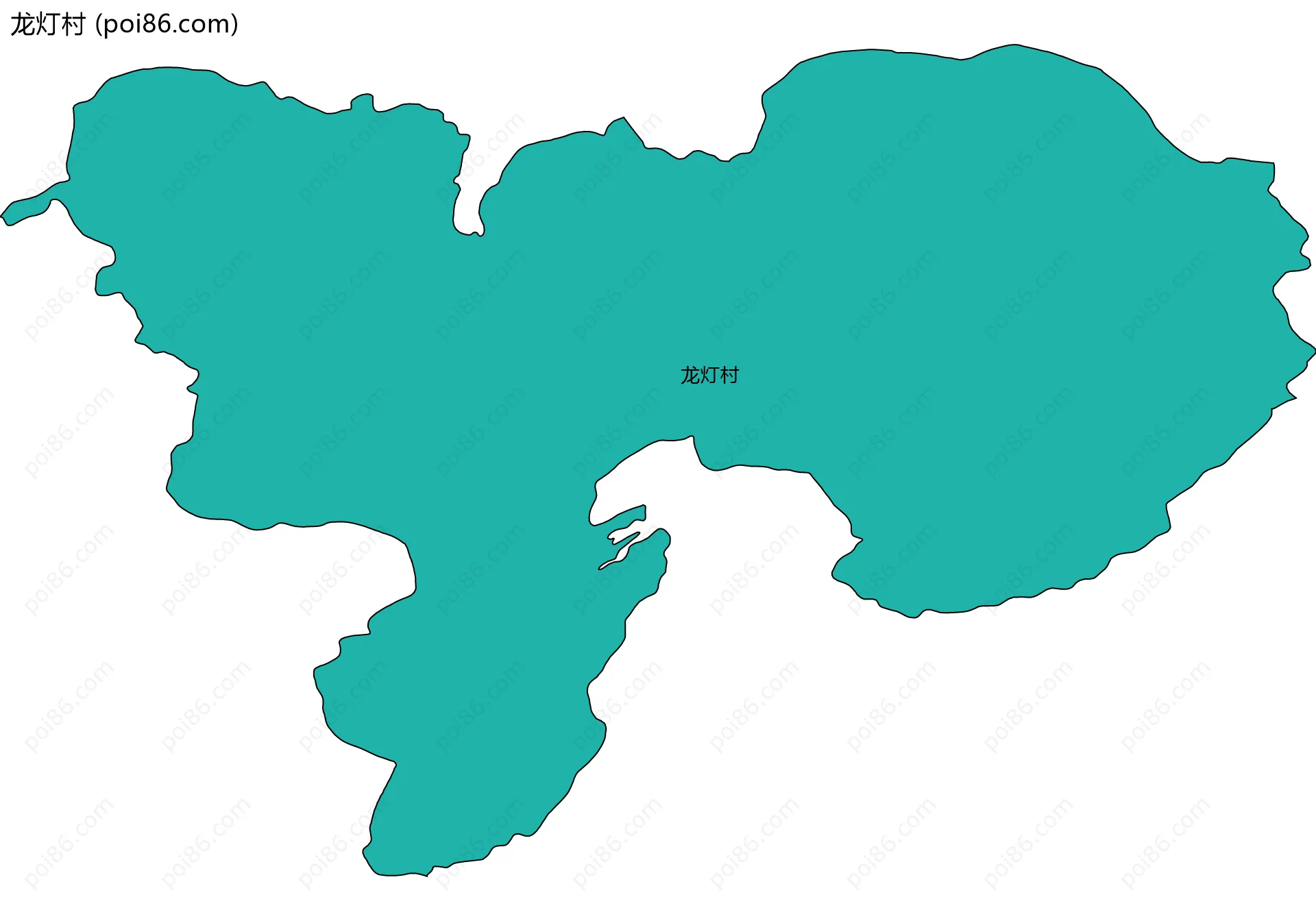 龙灯村边界地图