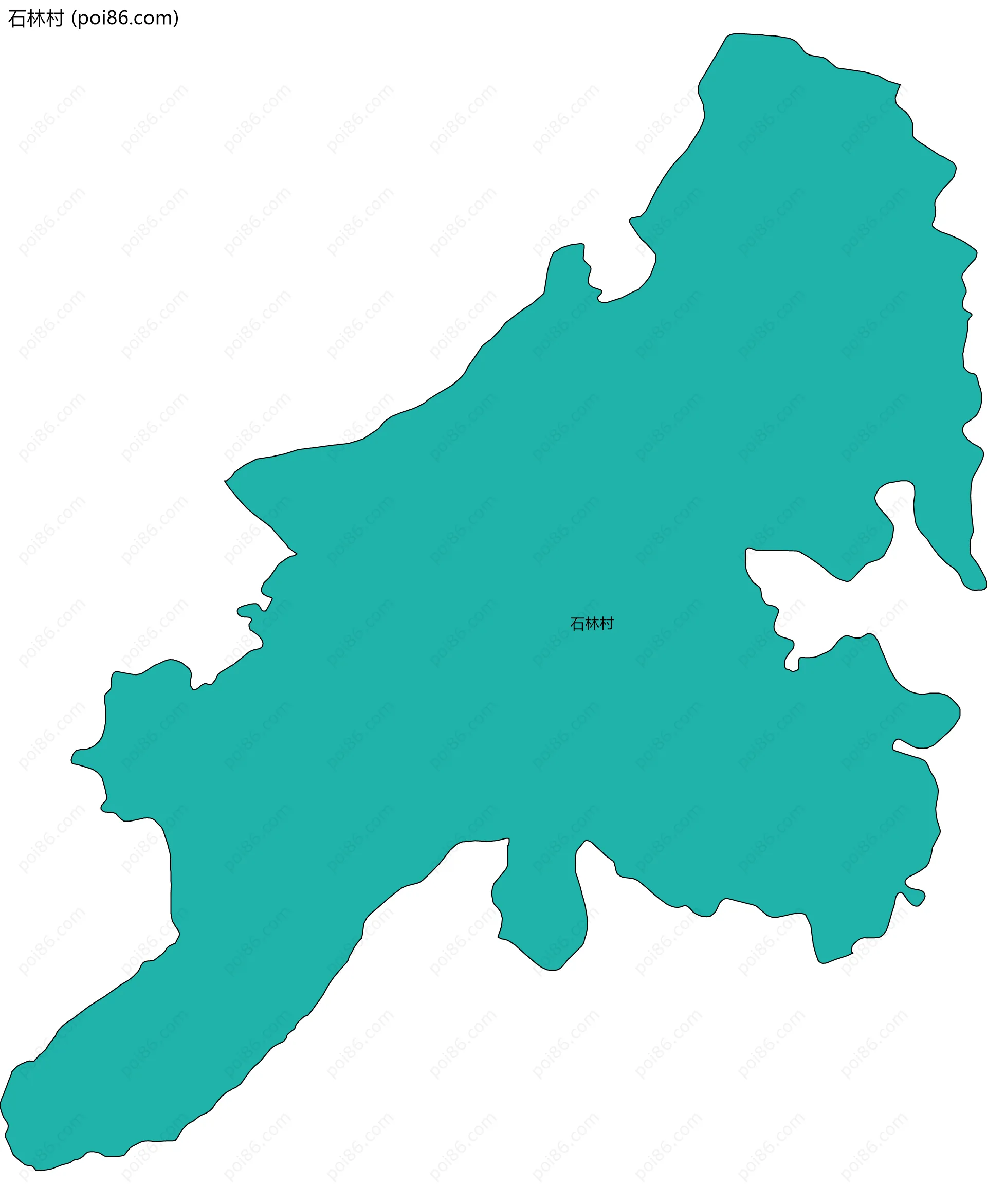 石林村边界地图