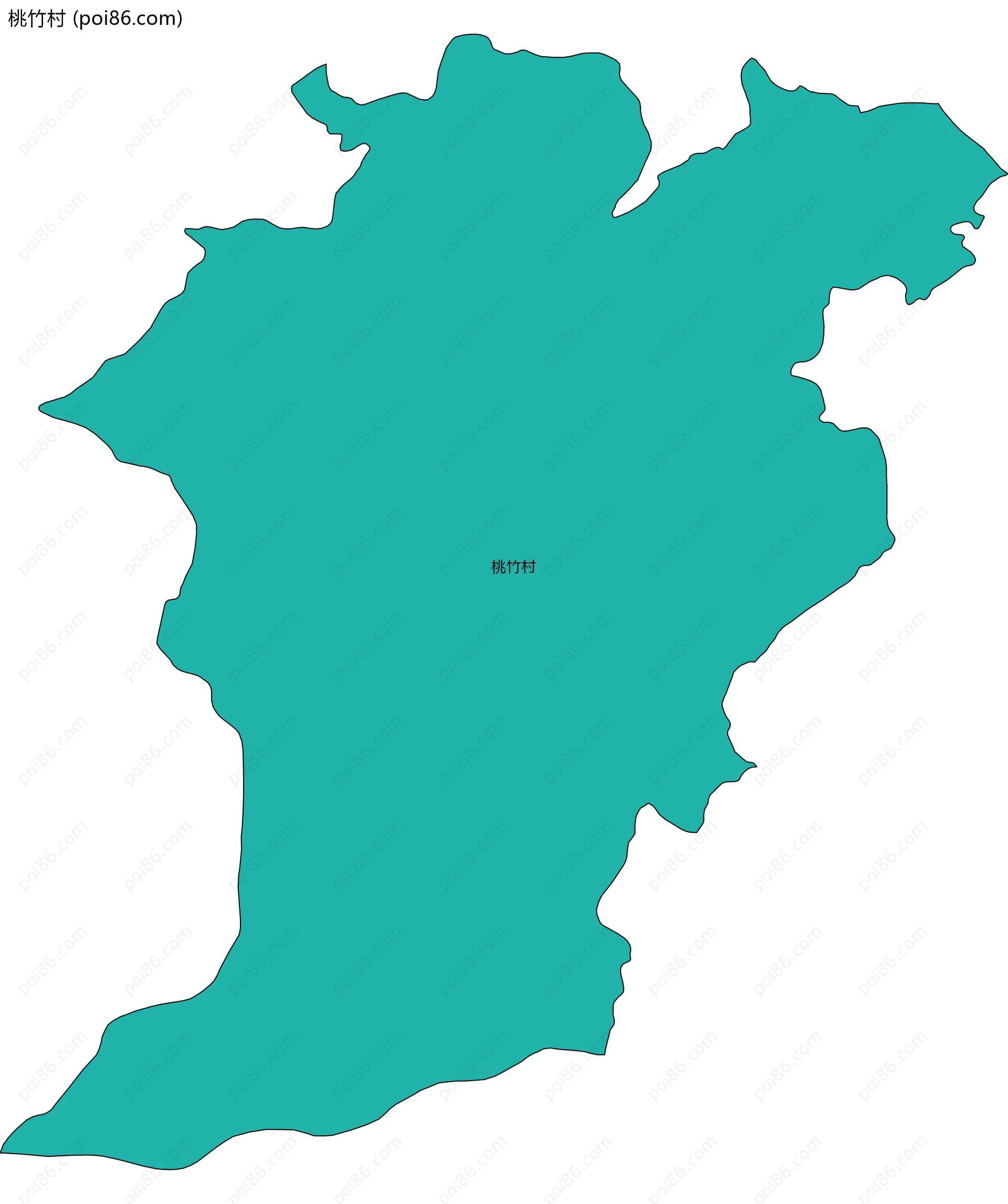 桃竹村边界地图