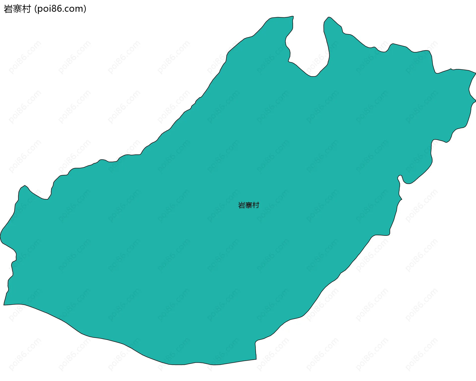 岩寨村边界地图