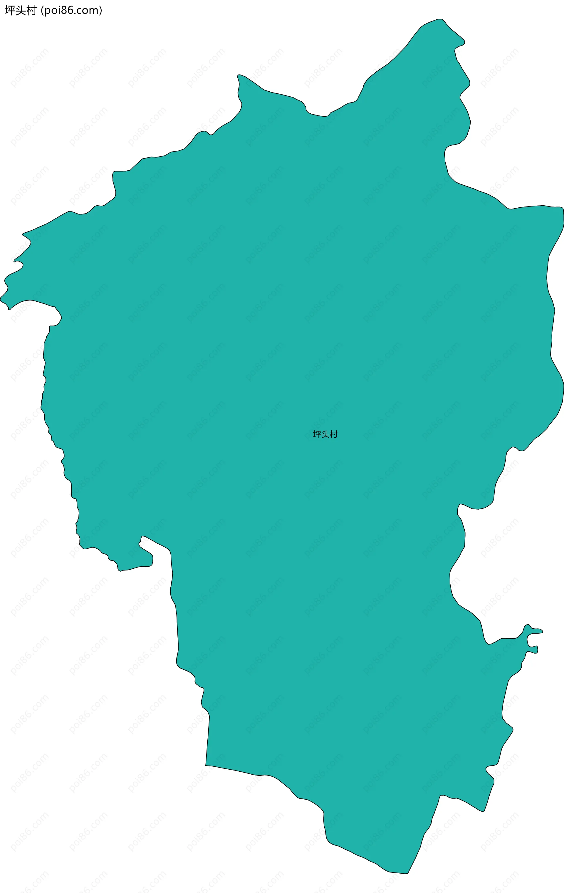 坪头村边界地图