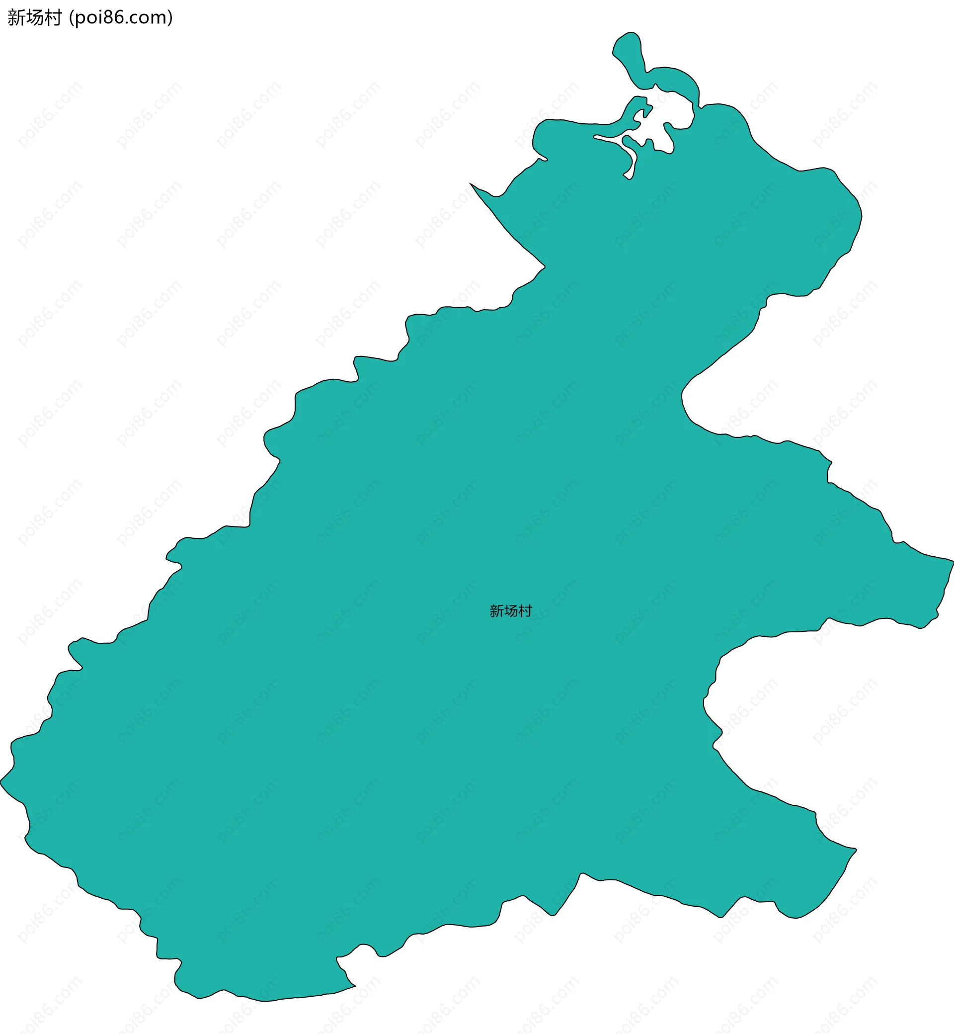新场村边界地图