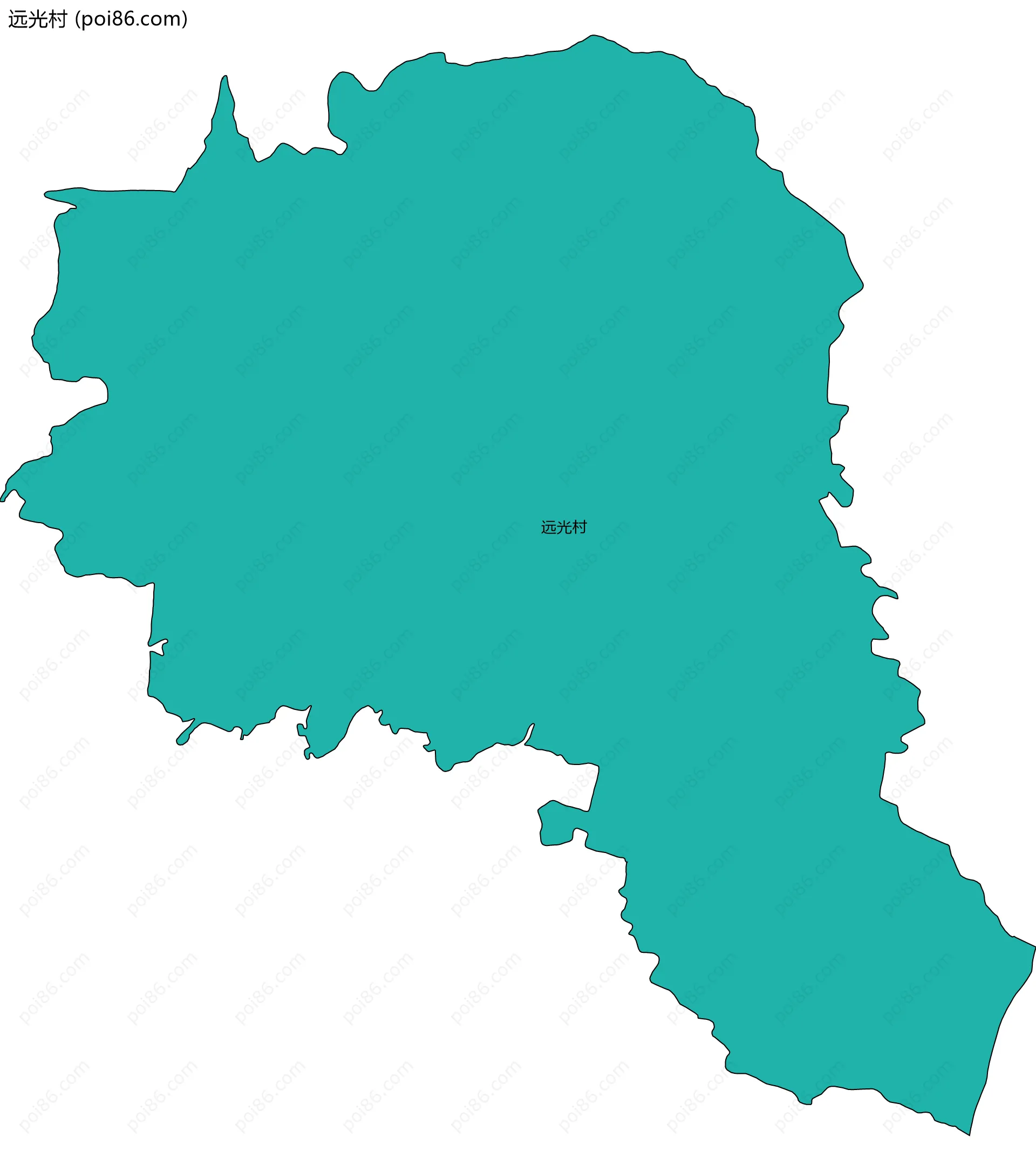 远光村边界地图