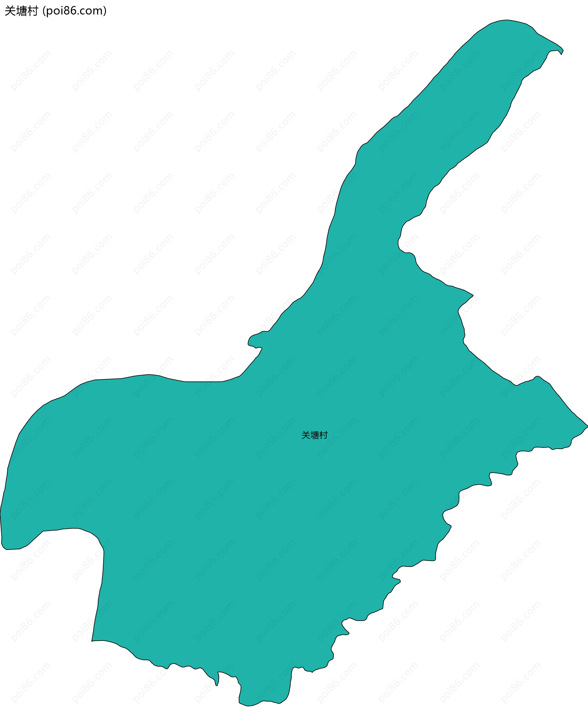 关塘村边界地图