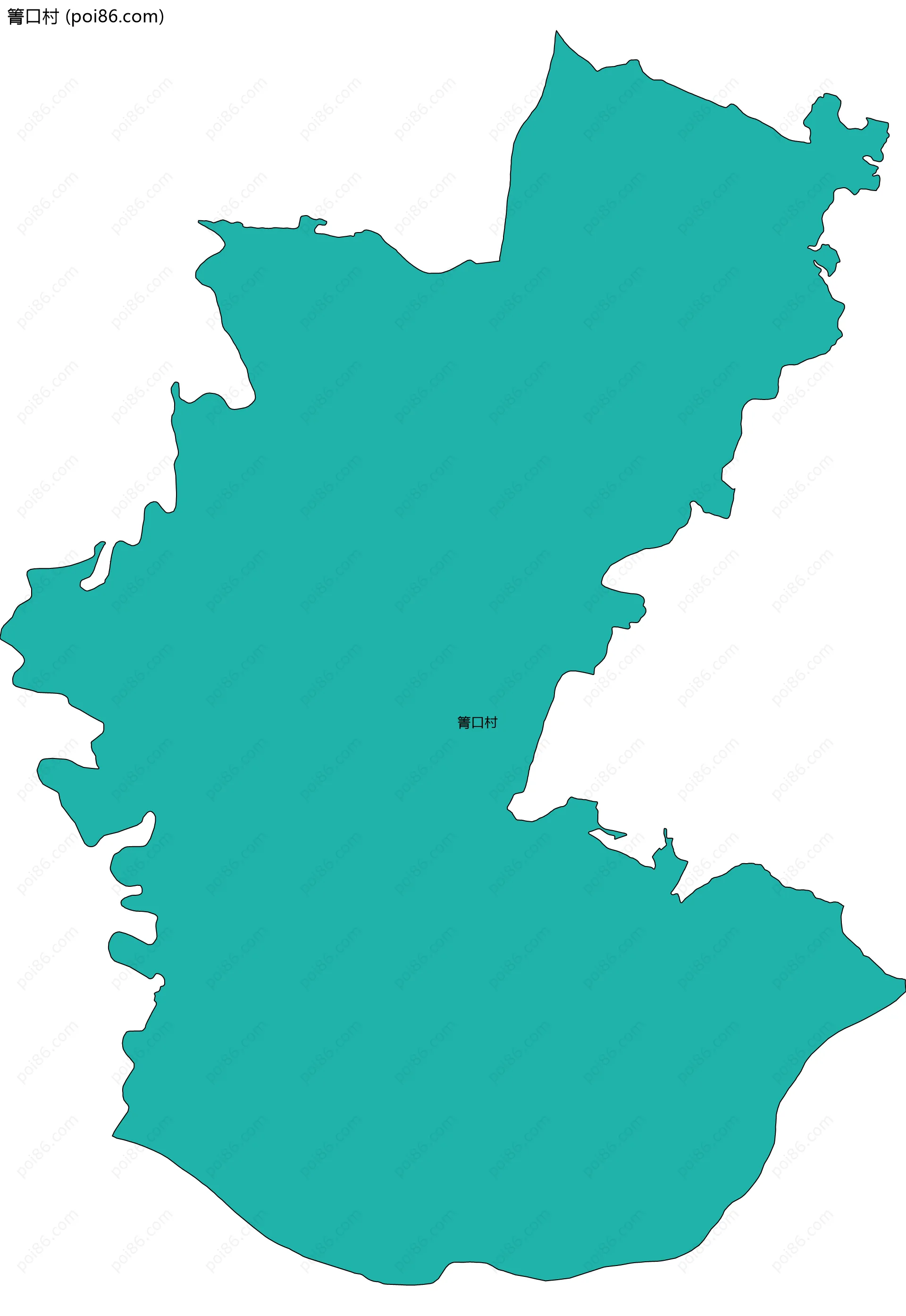 箐口村边界地图