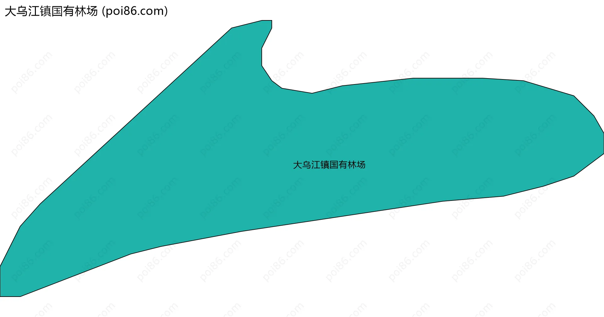 大乌江镇国有林场边界地图