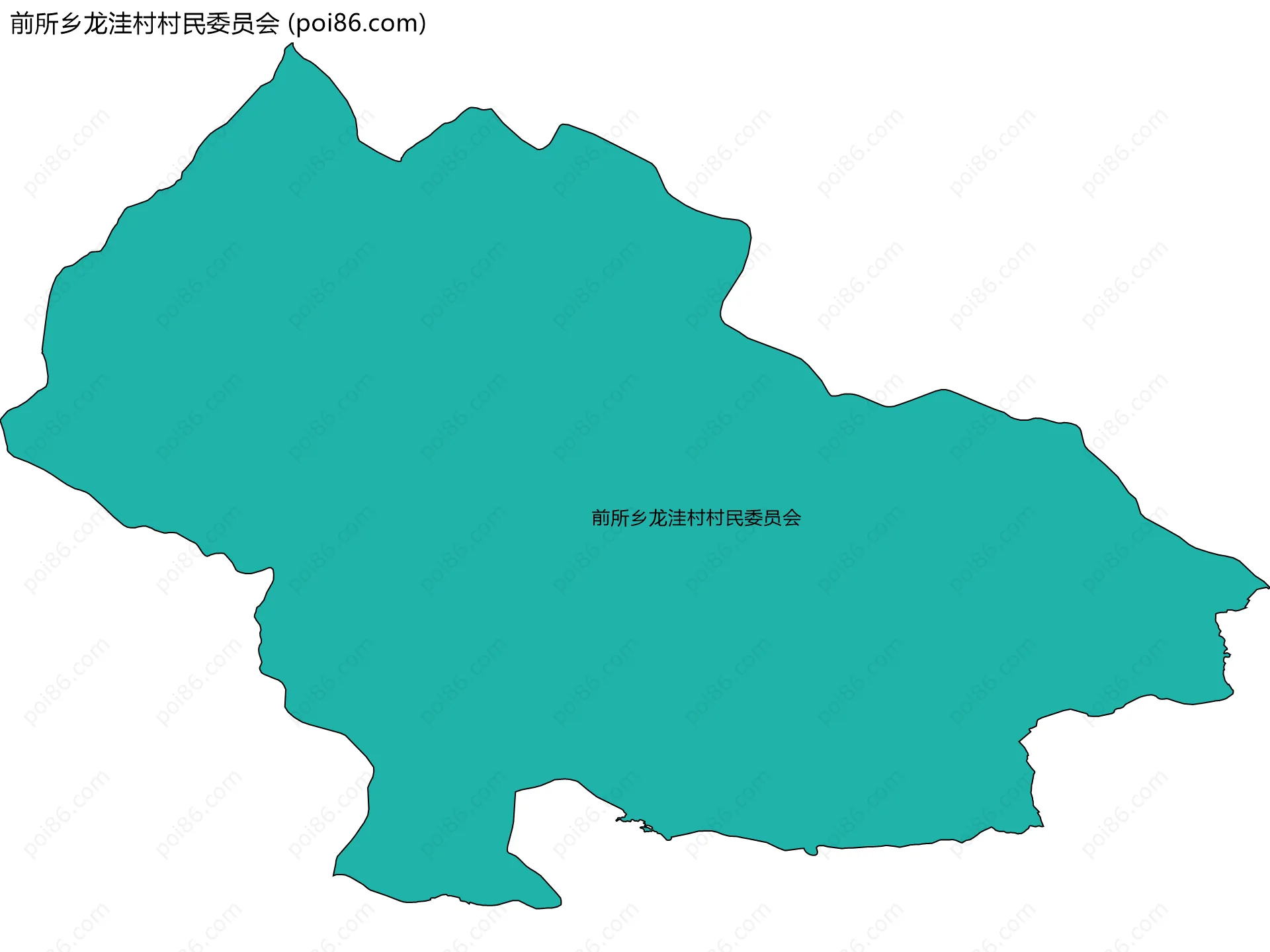 前所乡龙洼村村民委员会边界地图