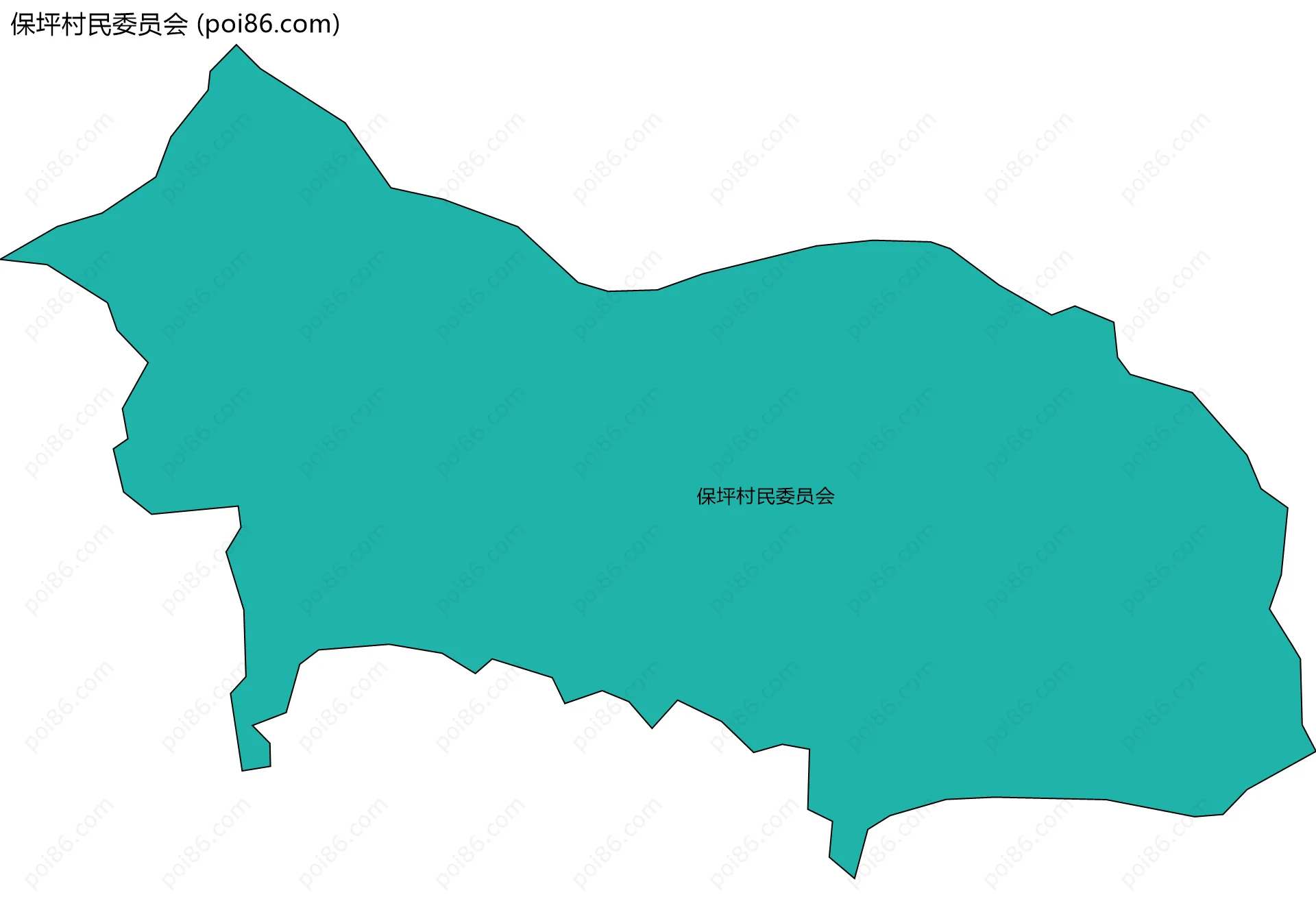 保坪村民委员会边界地图