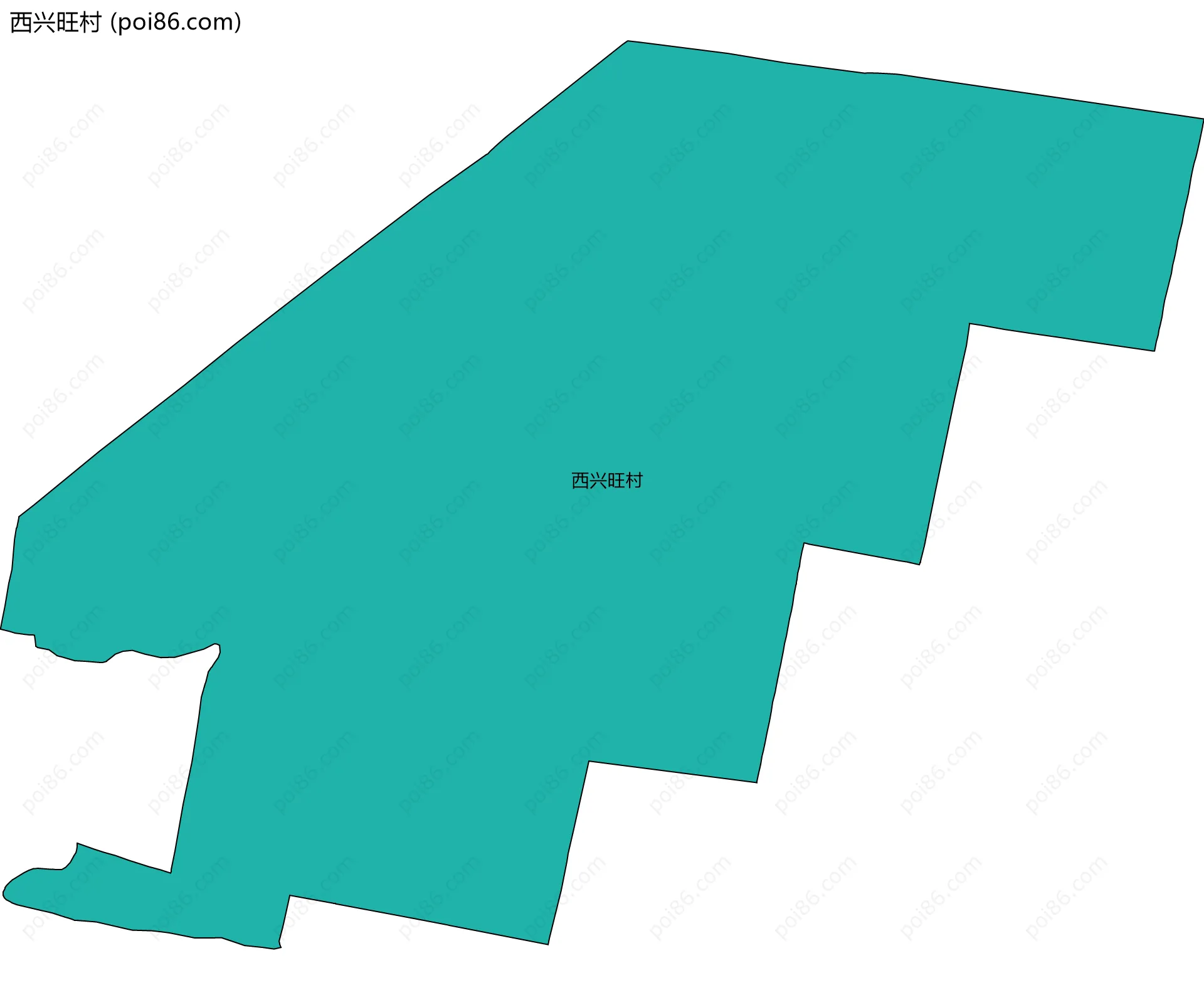 西兴旺村边界地图