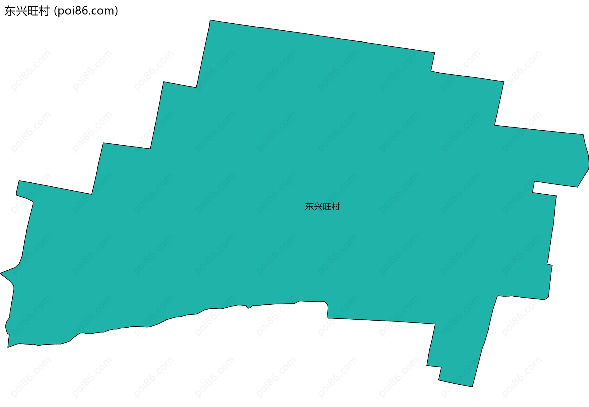 东兴旺村边界地图