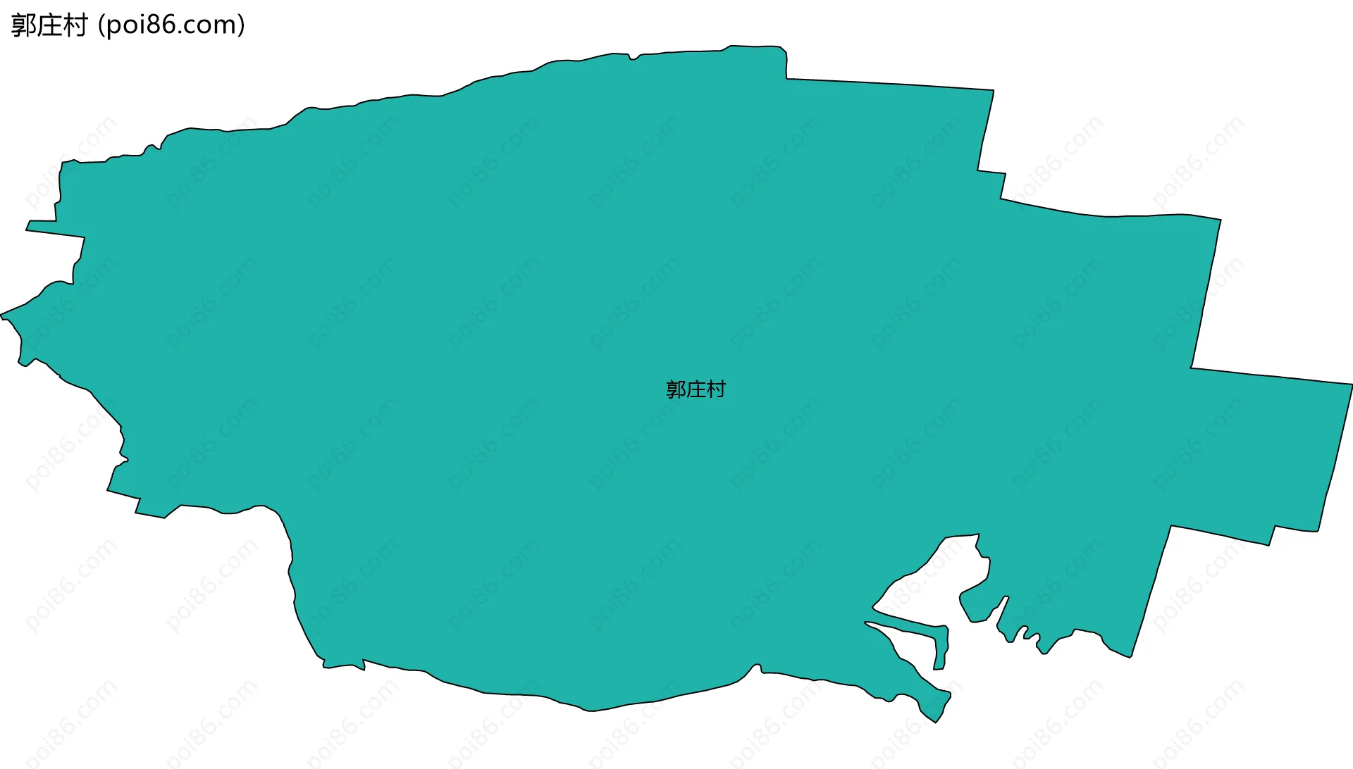 郭庄村边界地图