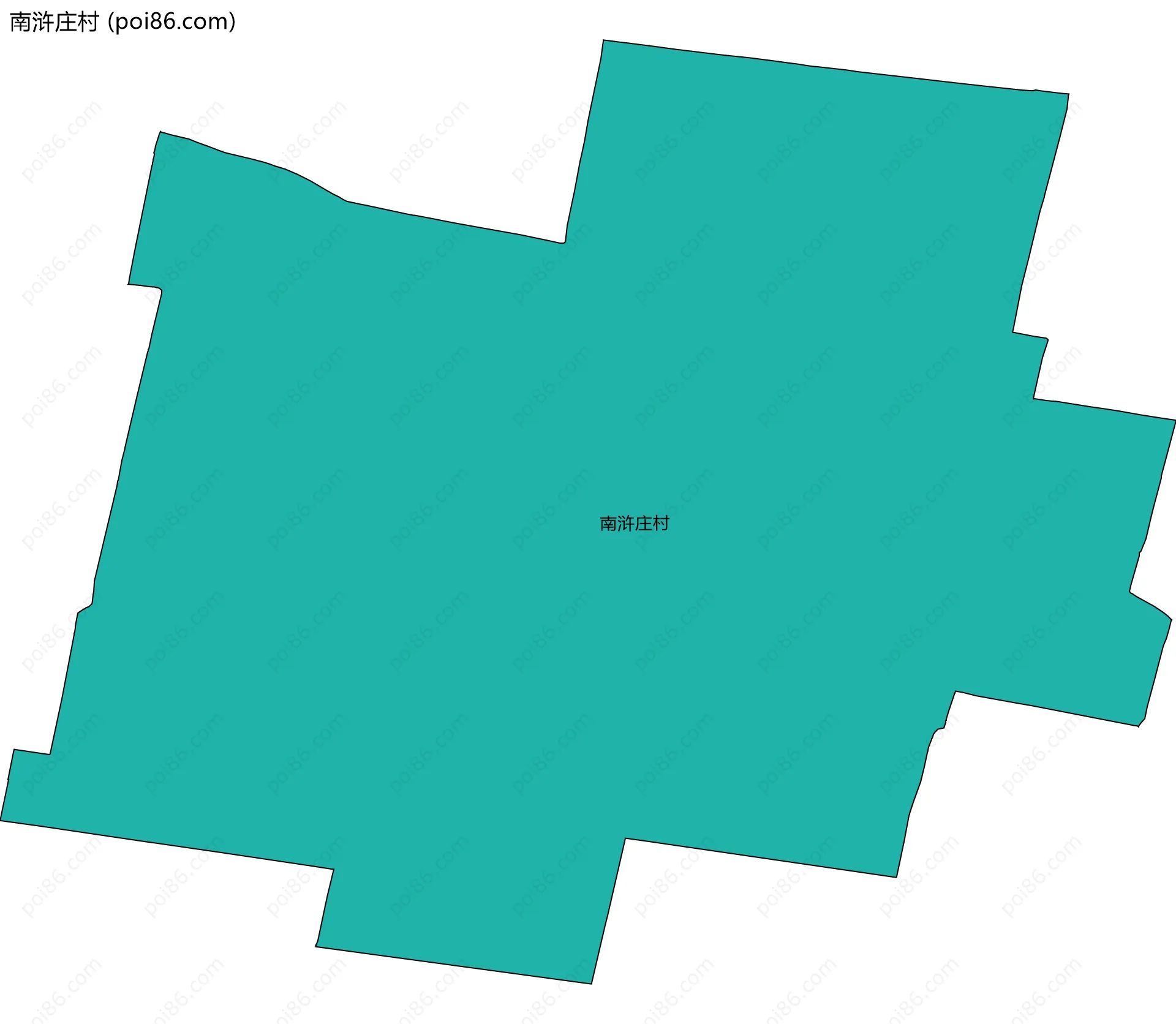 南浒庄村边界地图