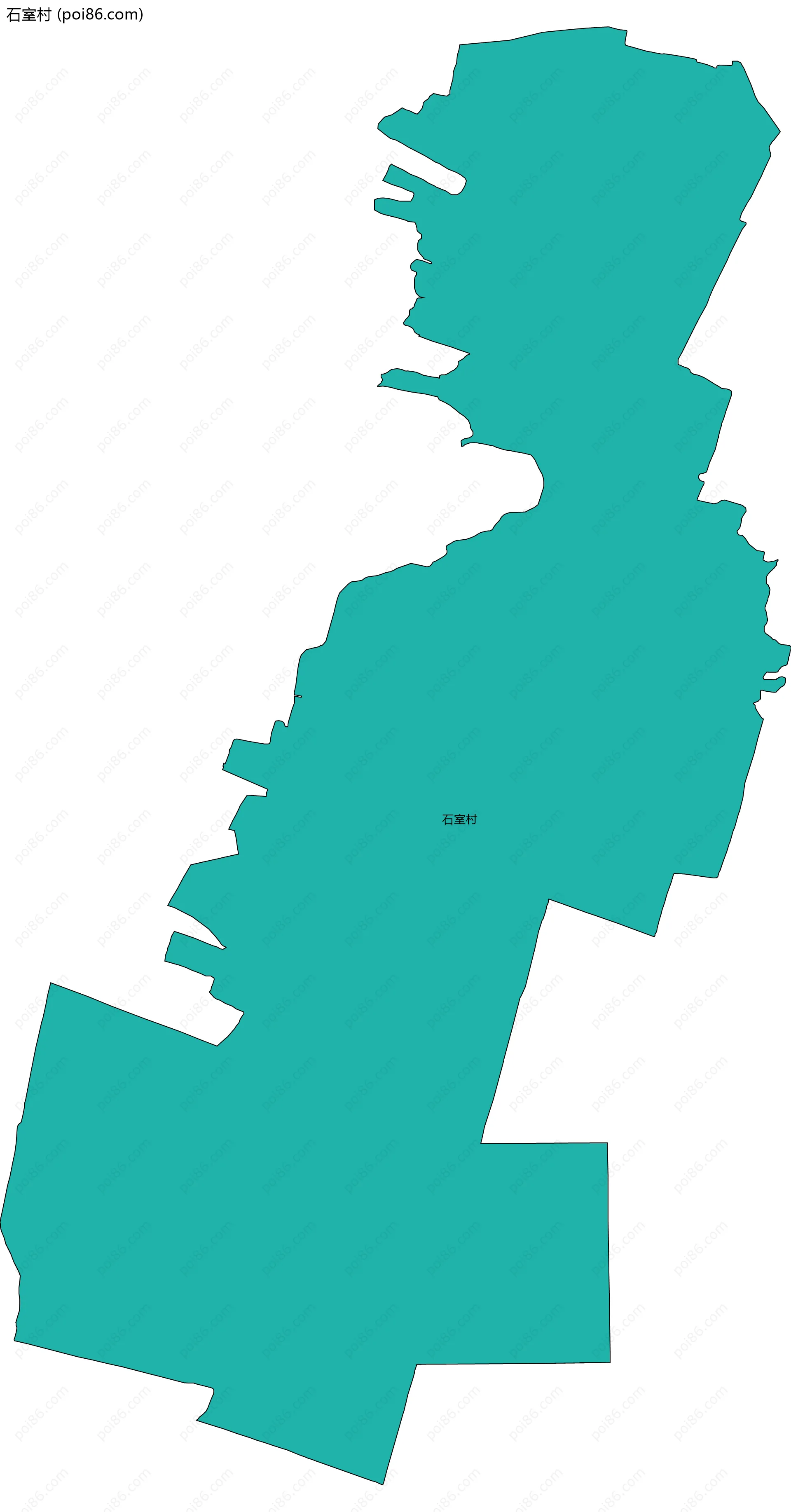 石室村边界地图