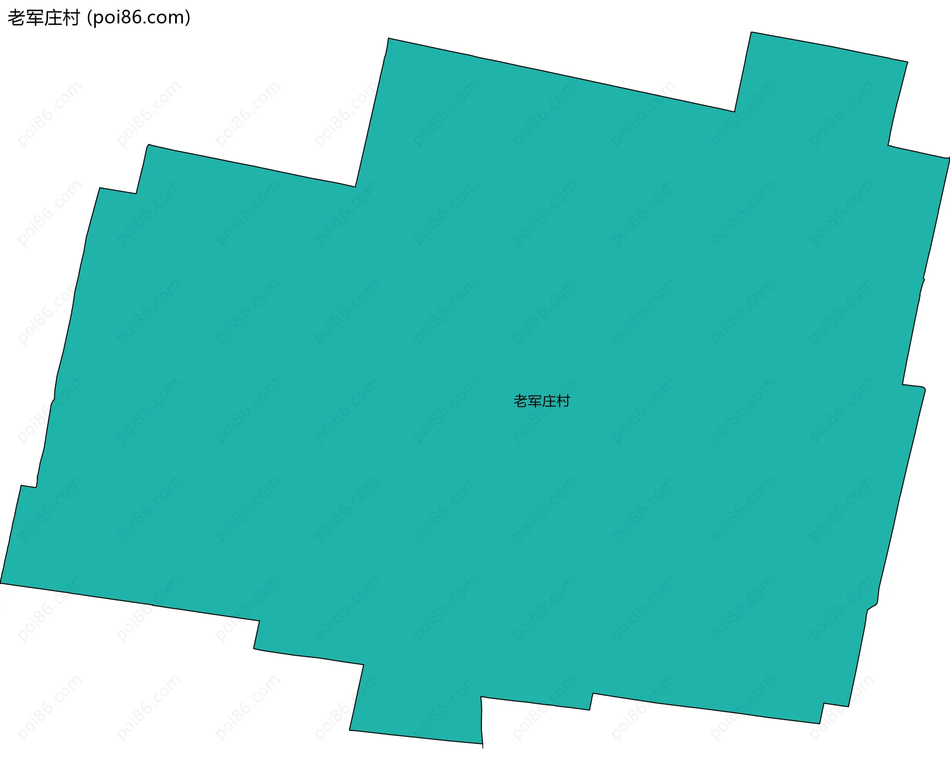 老军庄村边界地图