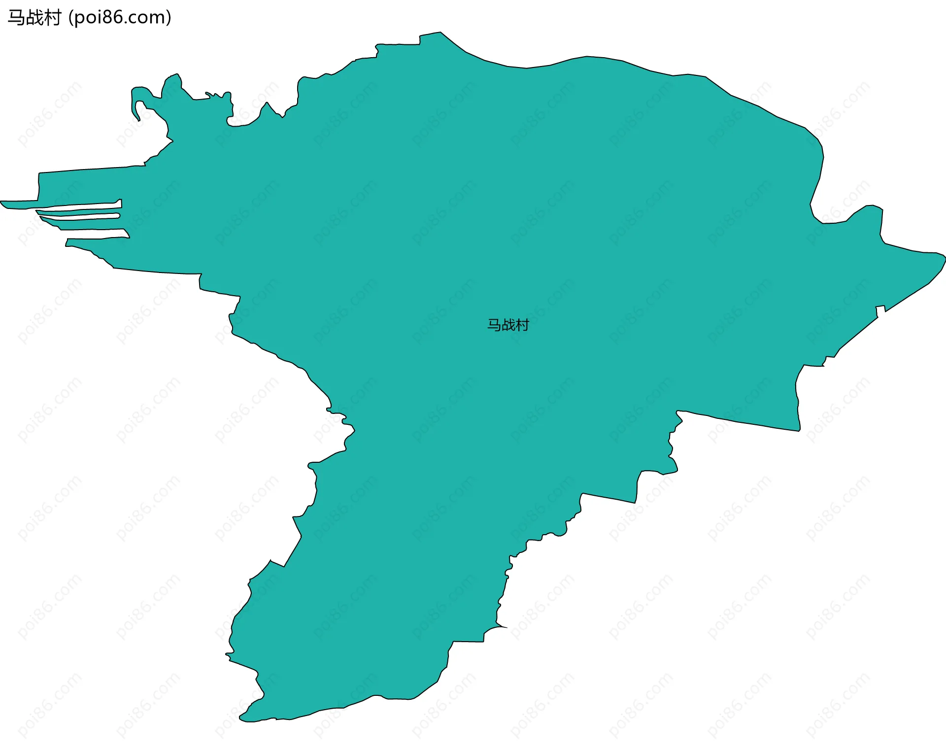 马战村边界地图