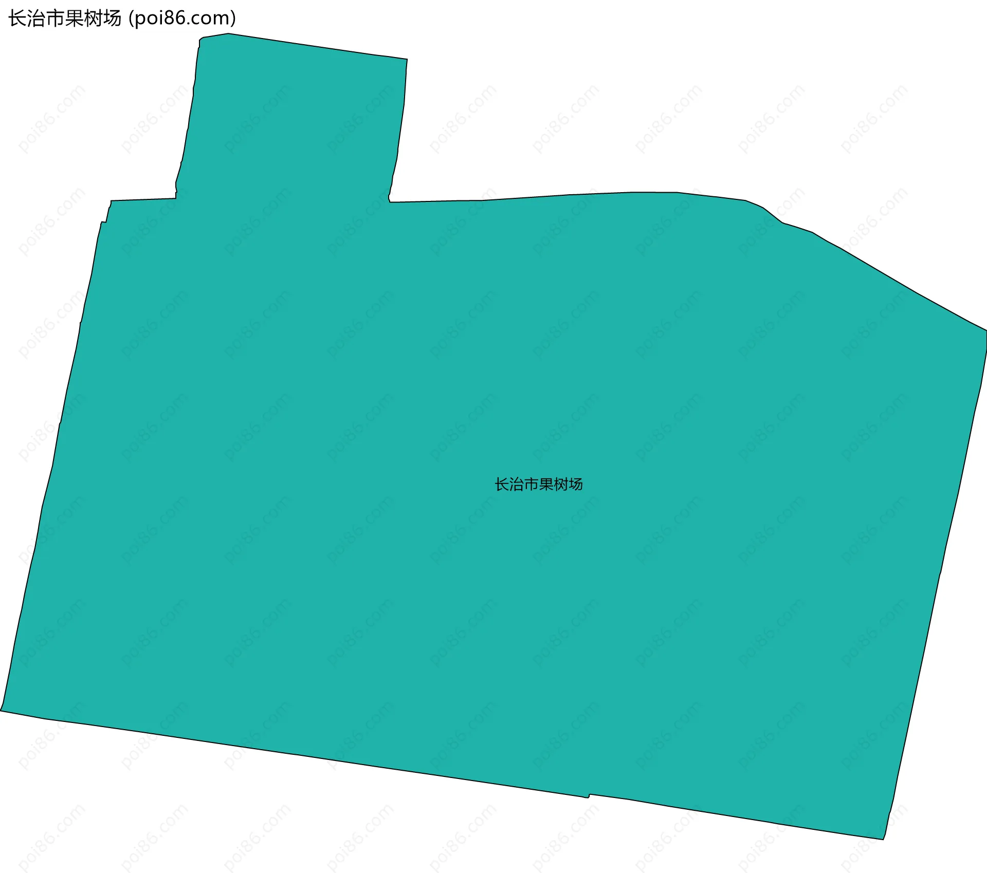 长治市果树场边界地图