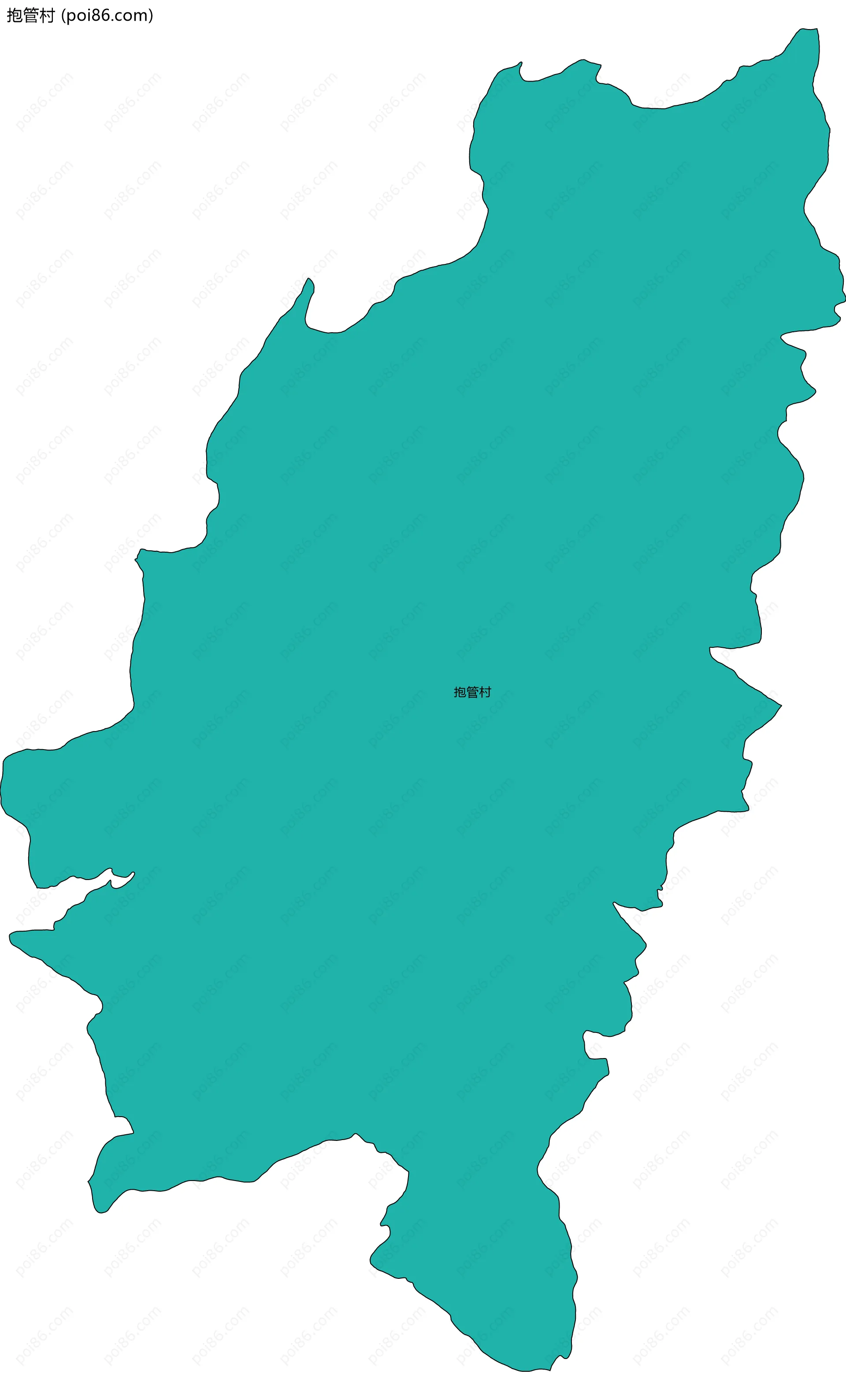 抱管村边界地图