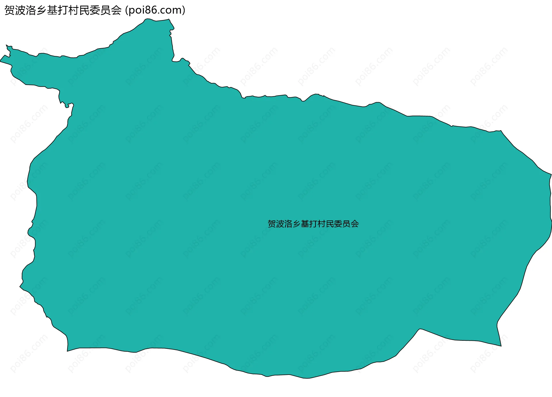 贺波洛乡基打村民委员会边界地图