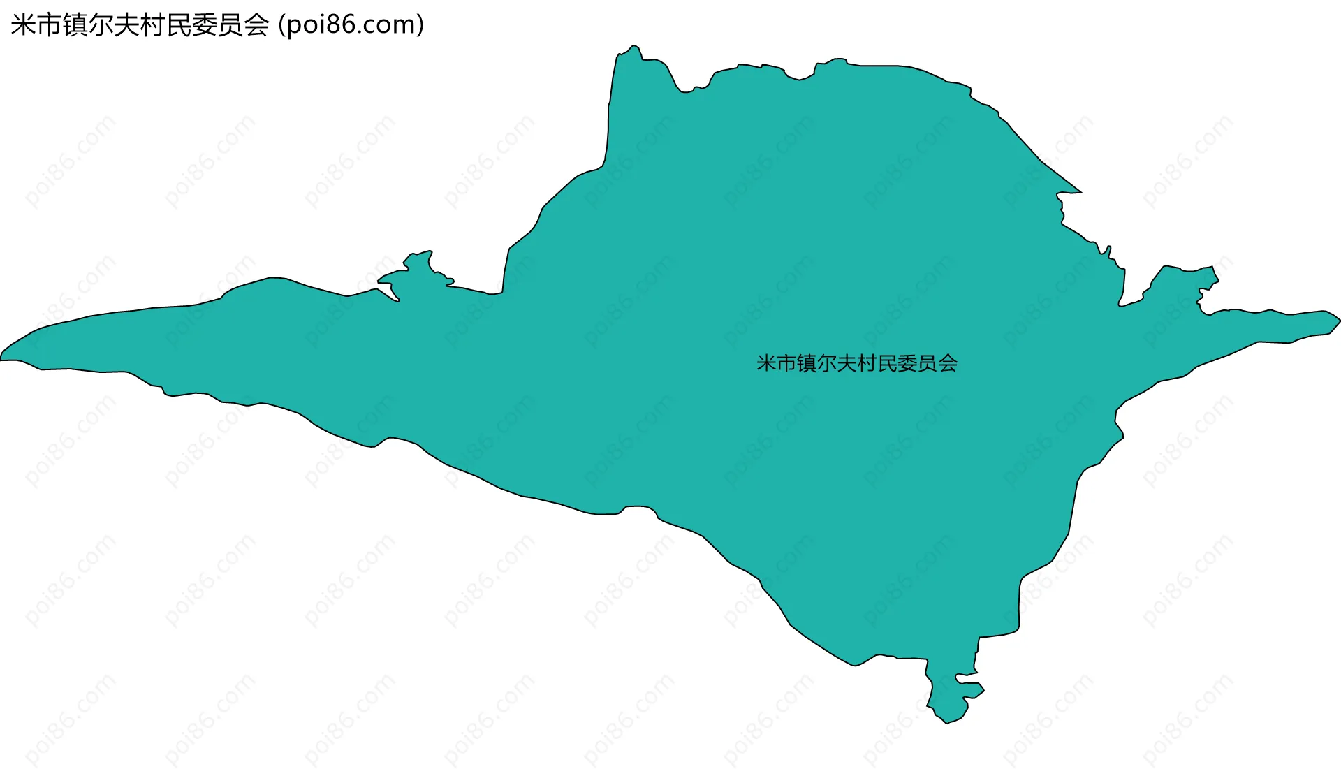 米市镇尔夫村民委员会边界地图