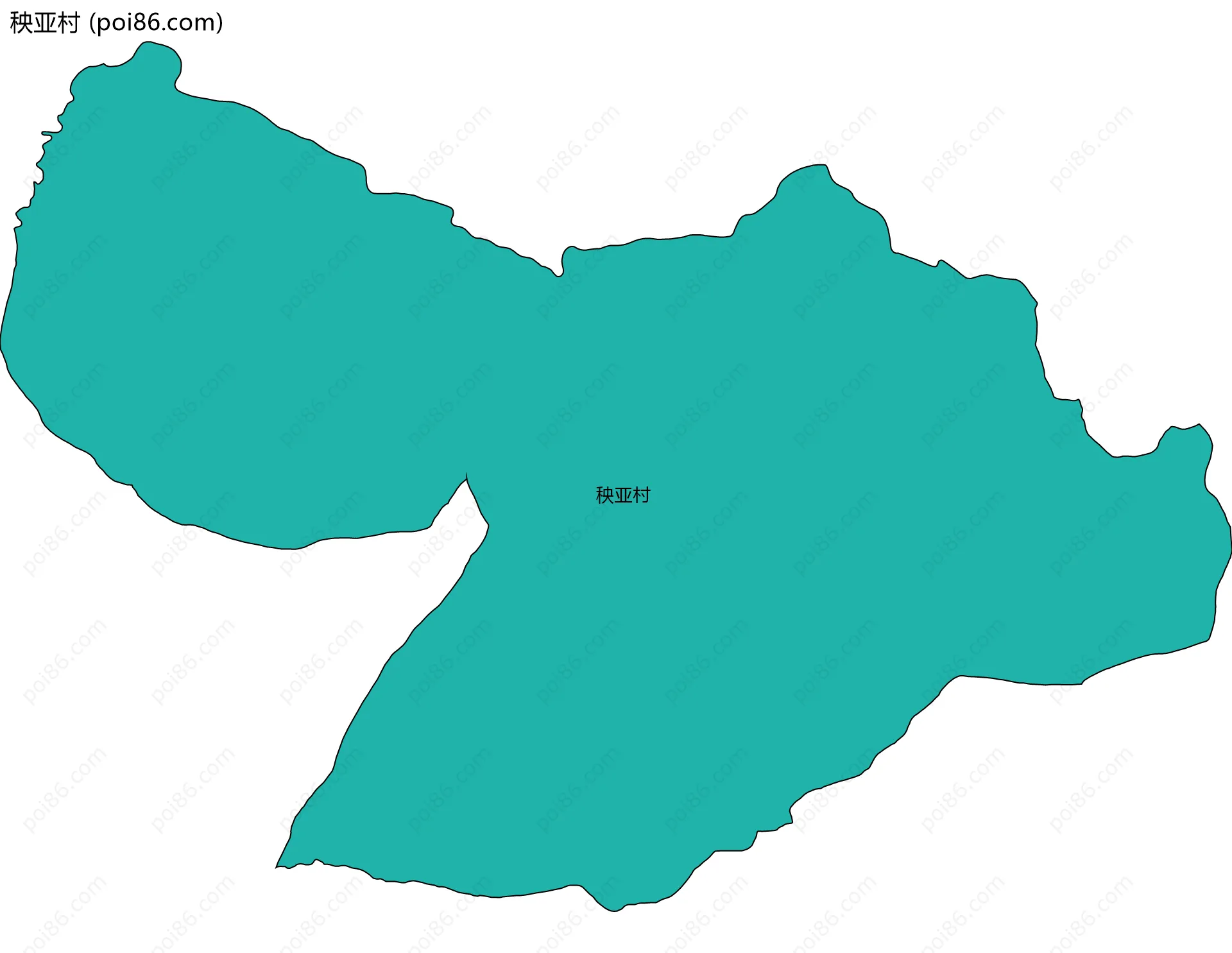 秧亚村边界地图