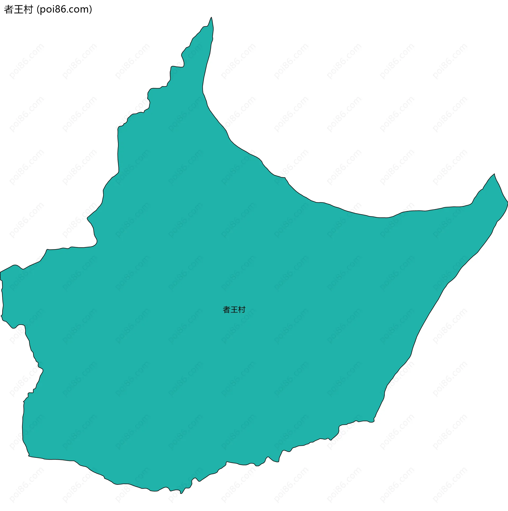者王村边界地图
