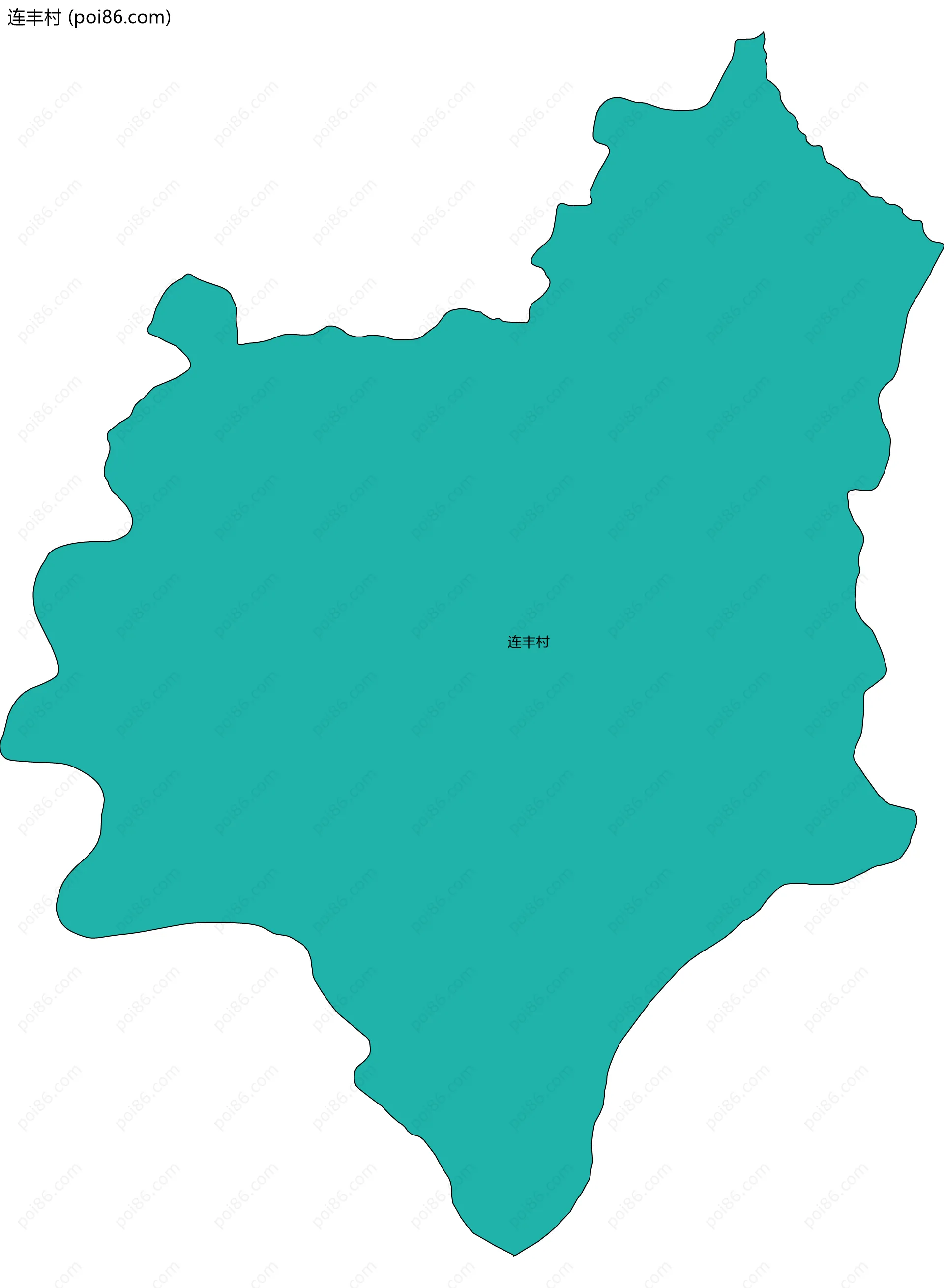 连丰村边界地图
