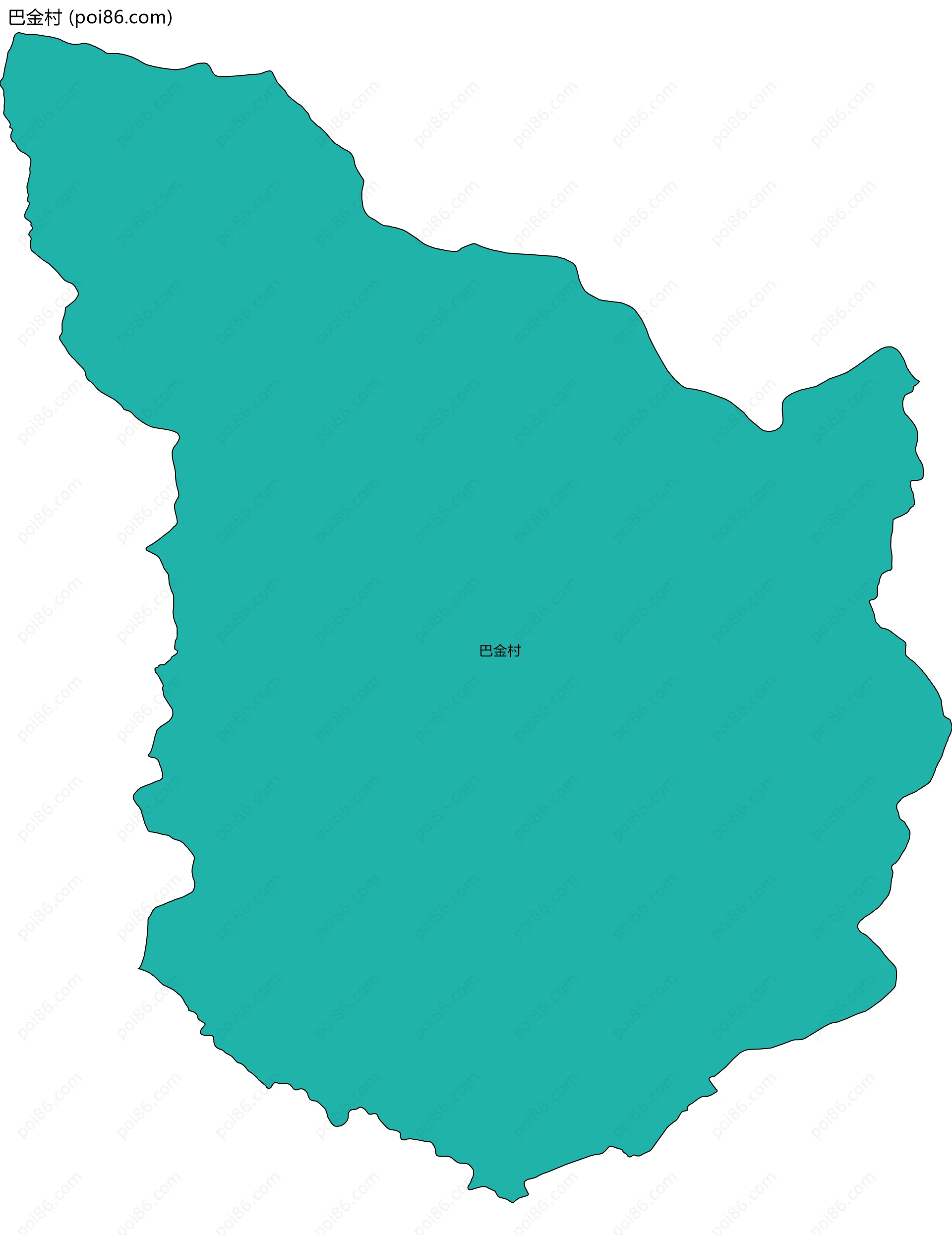 巴金村边界地图