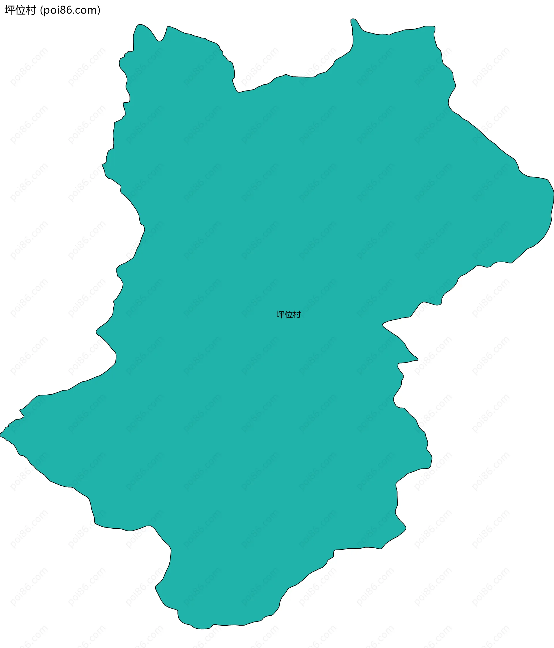 坪位村边界地图