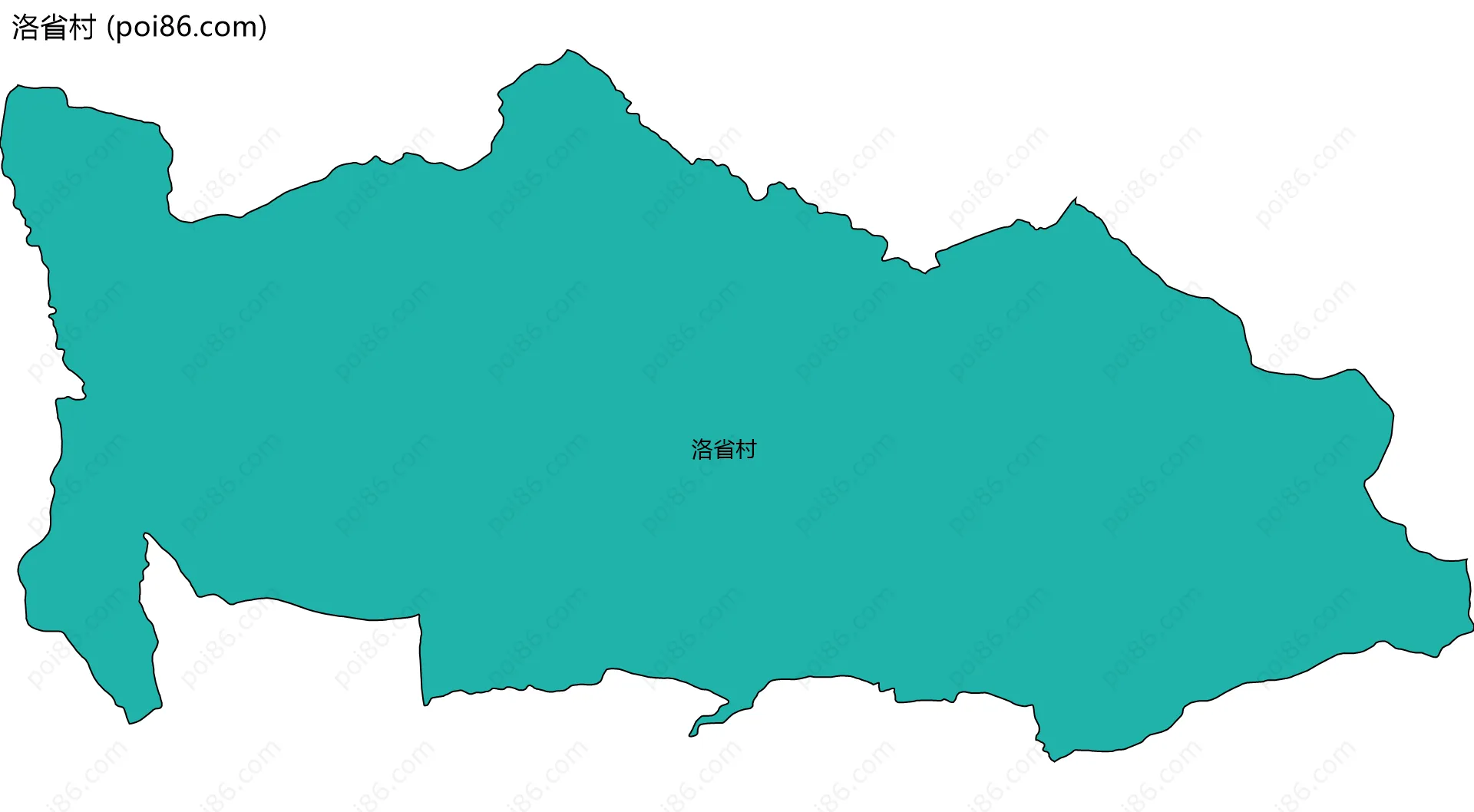 洛省村边界地图