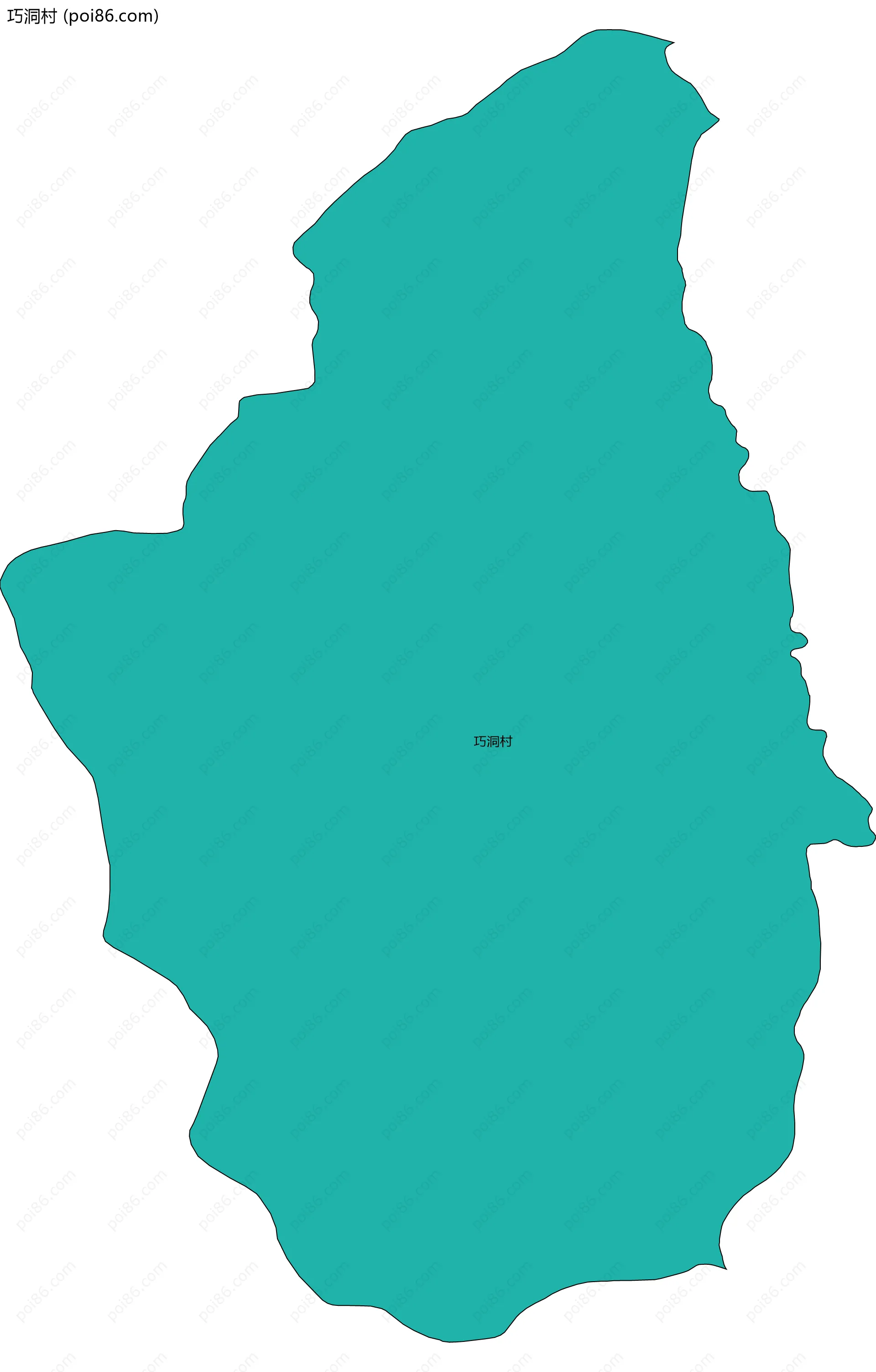 巧洞村边界地图