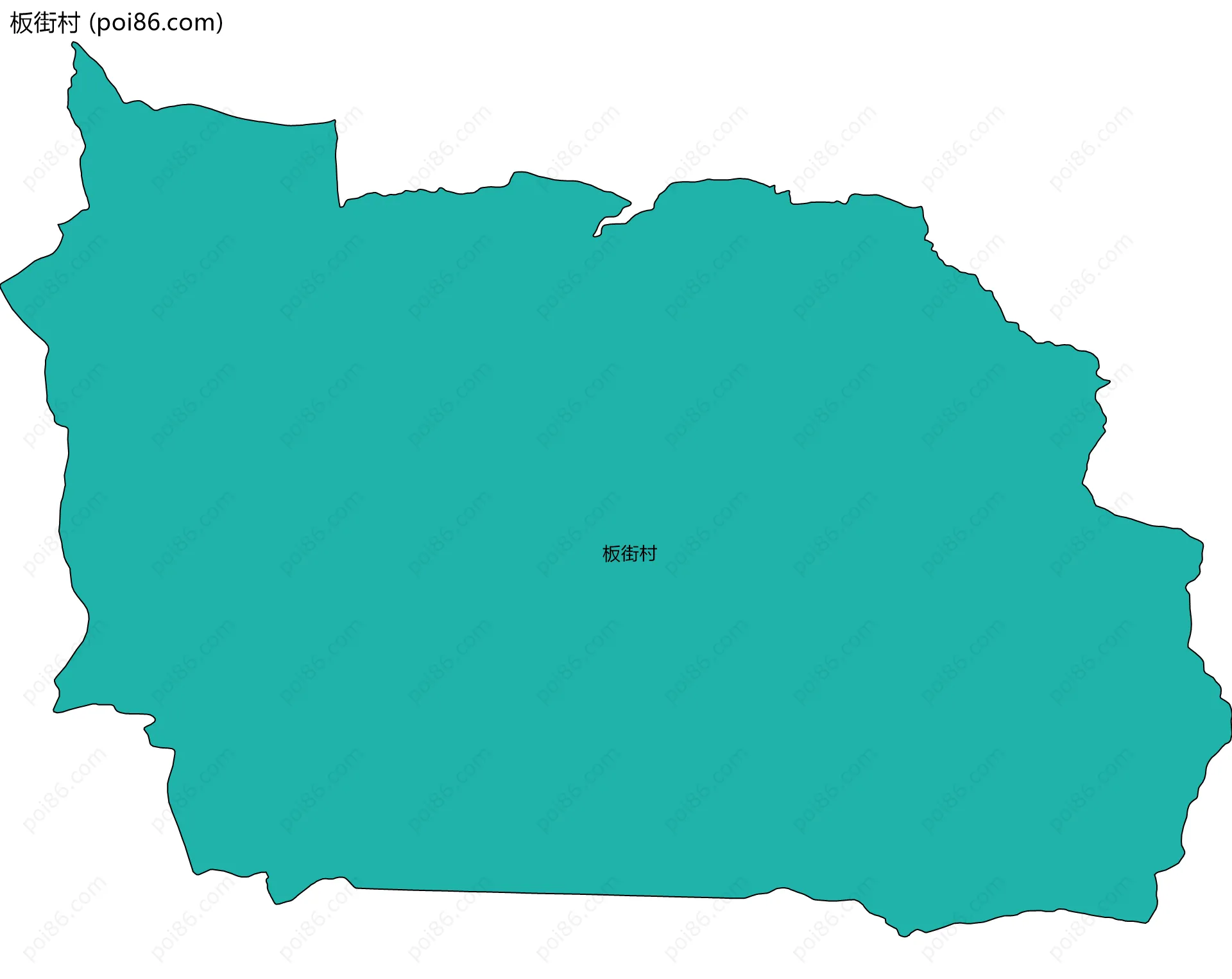 板街村边界地图