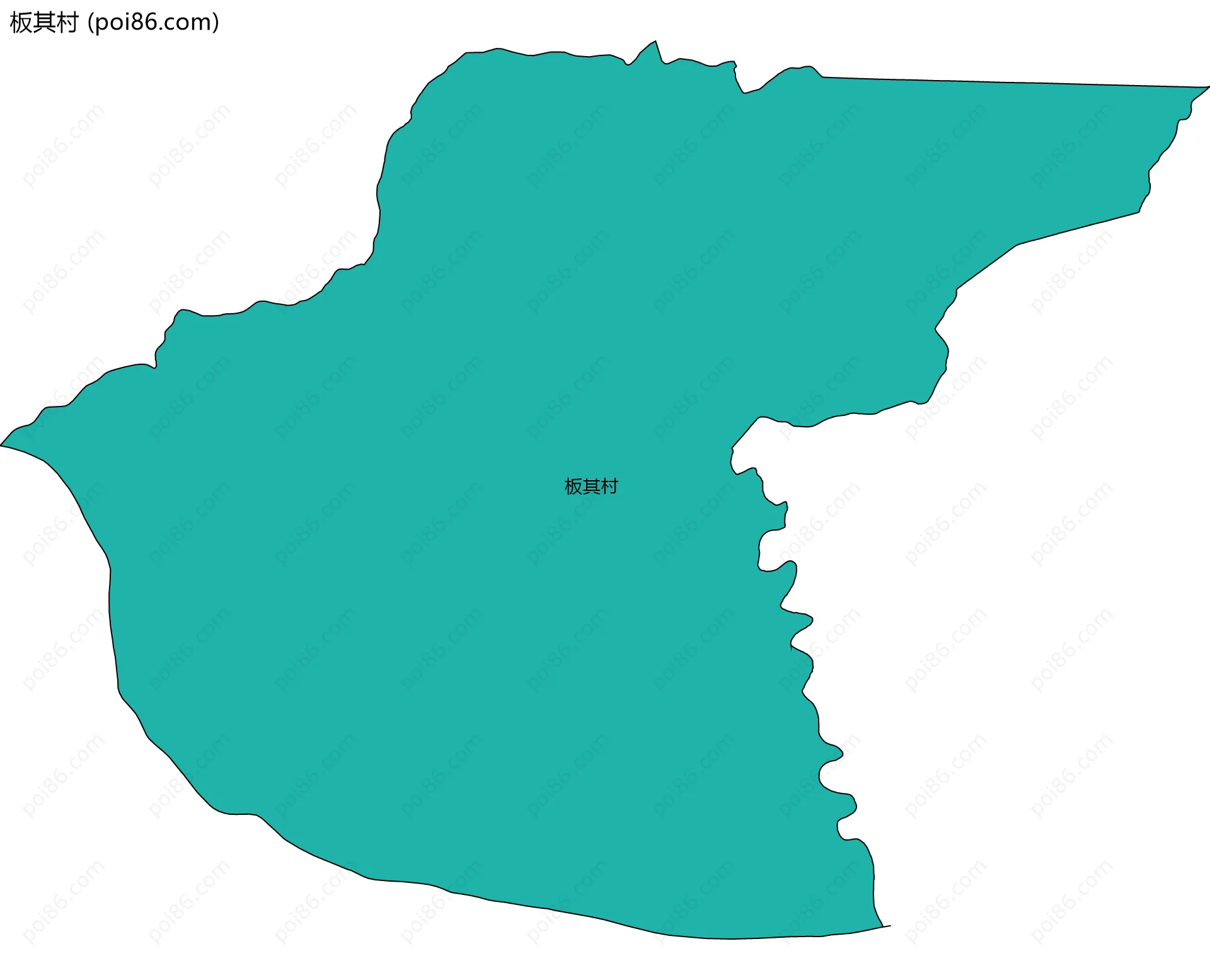 板其村边界地图