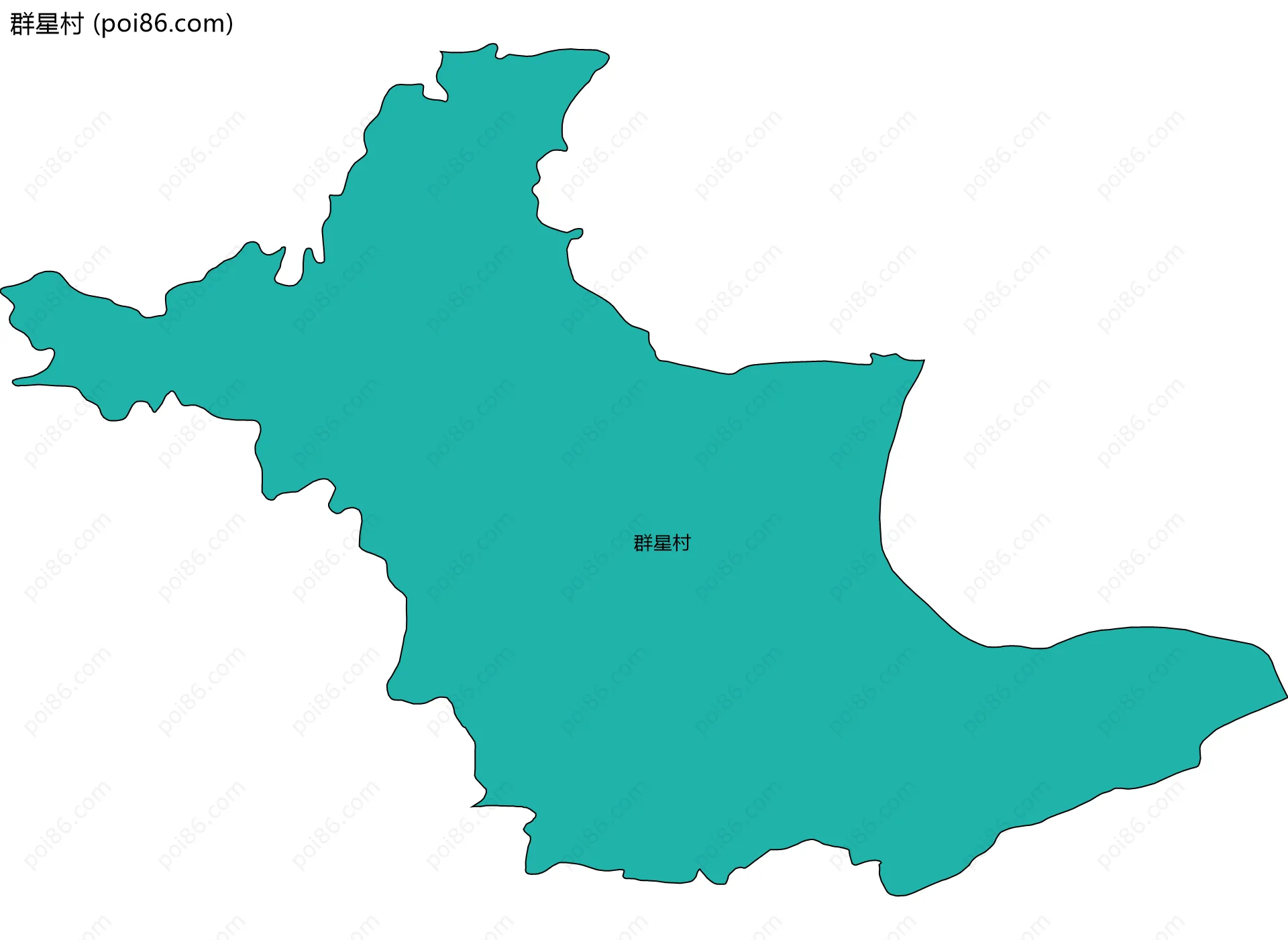 群星村边界地图