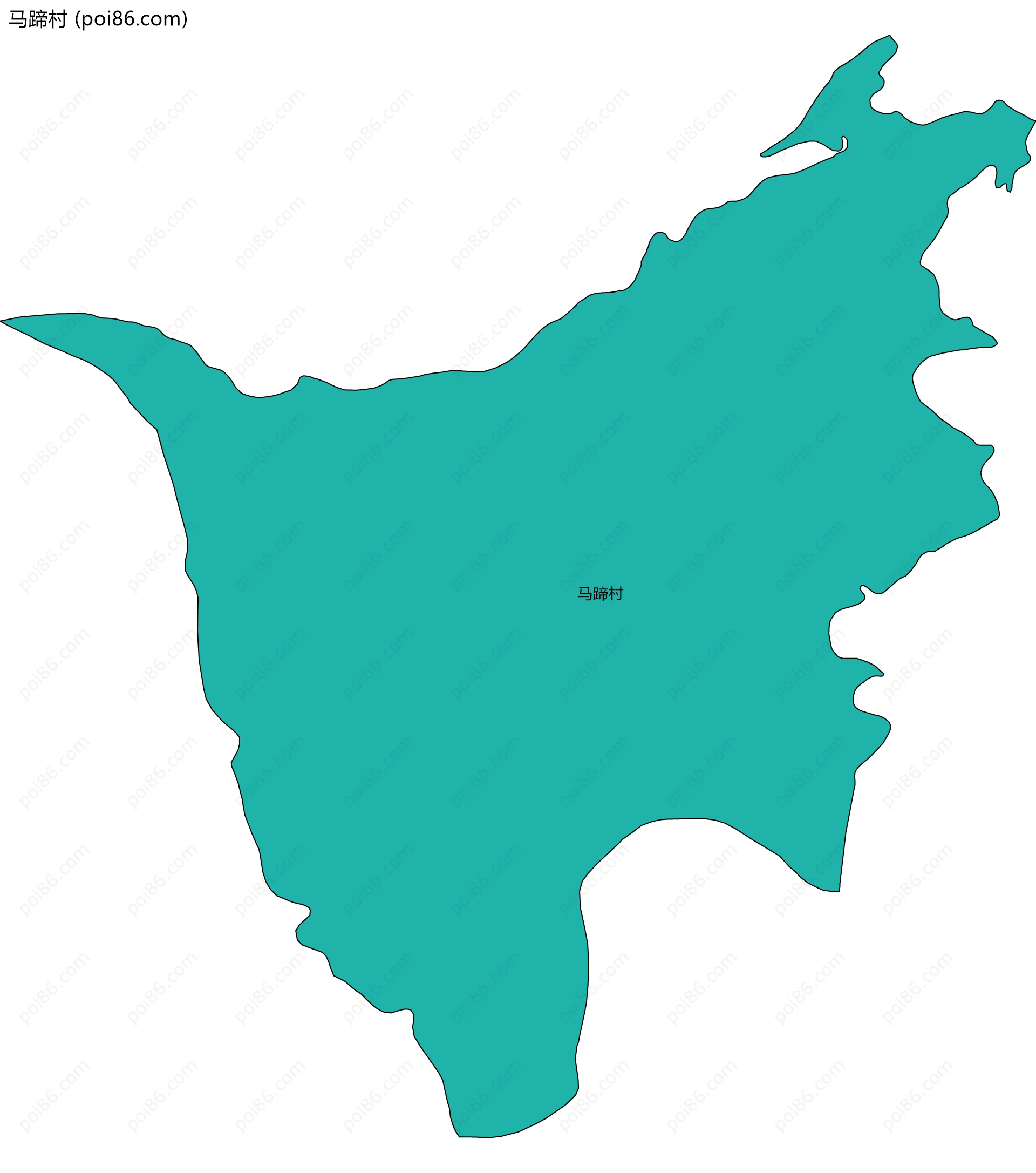 马蹄村边界地图