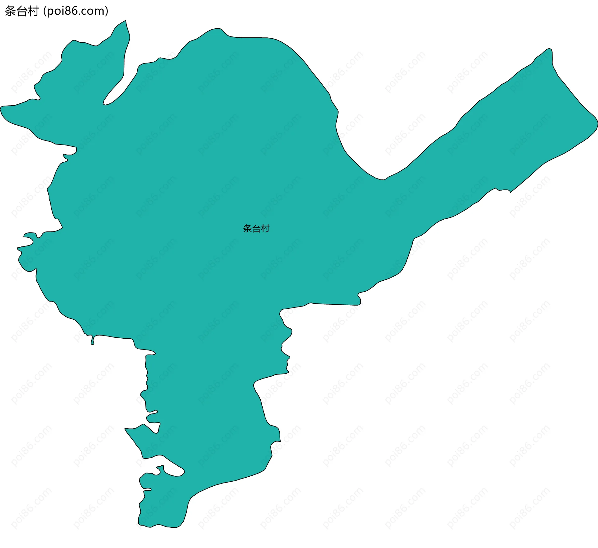 条台村边界地图