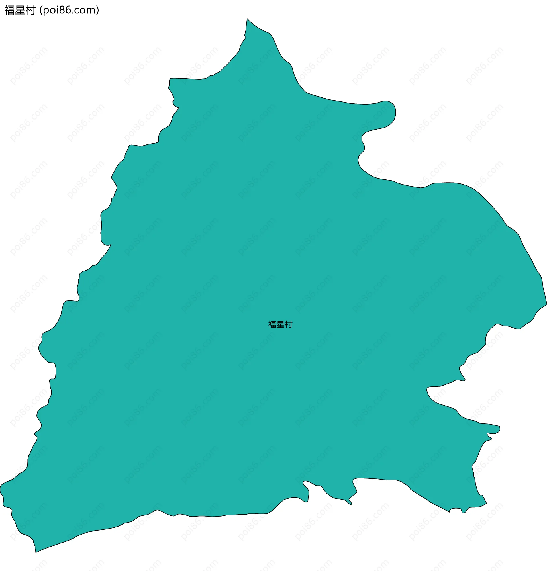 福星村边界地图