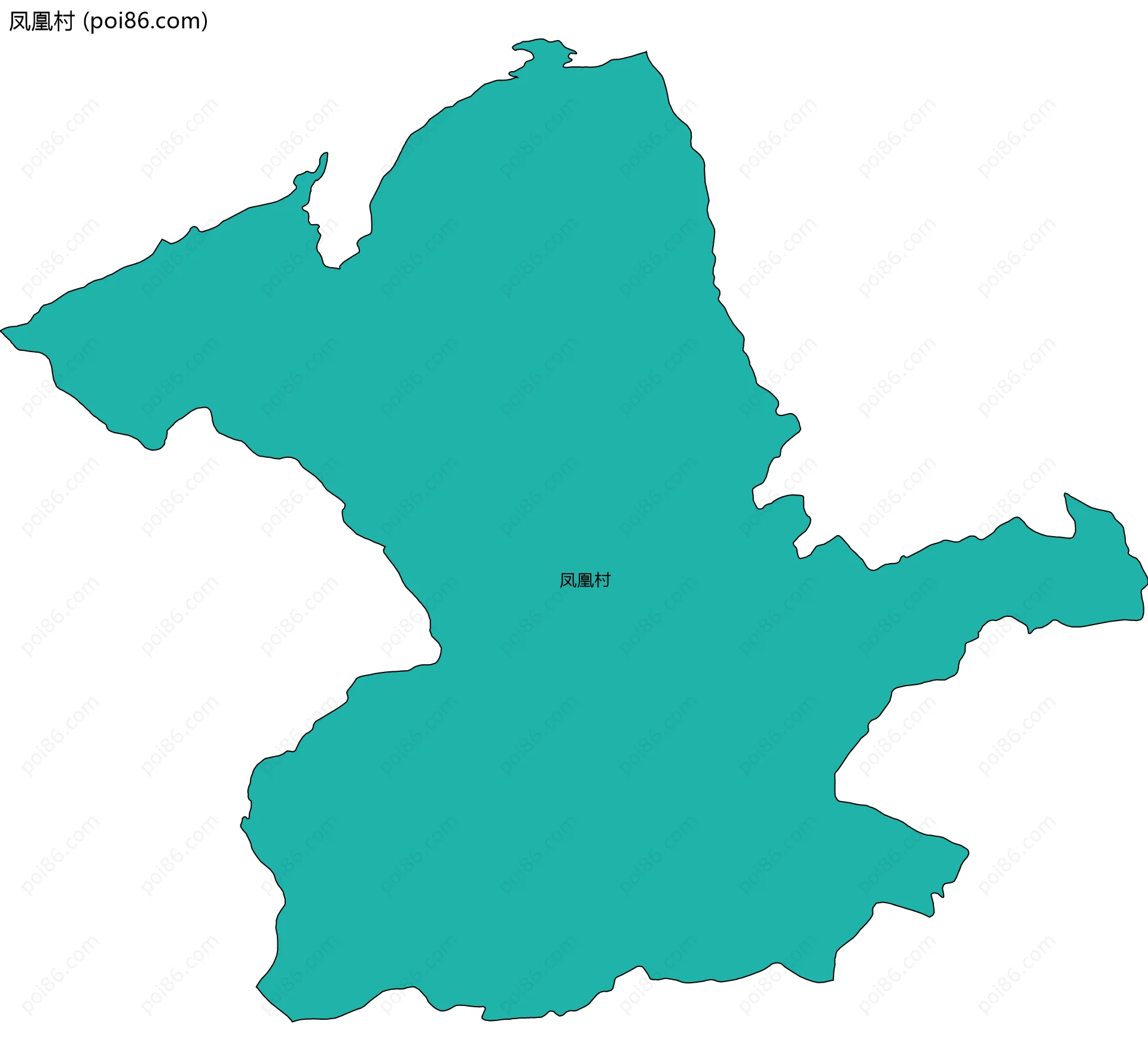 凤凰村边界地图