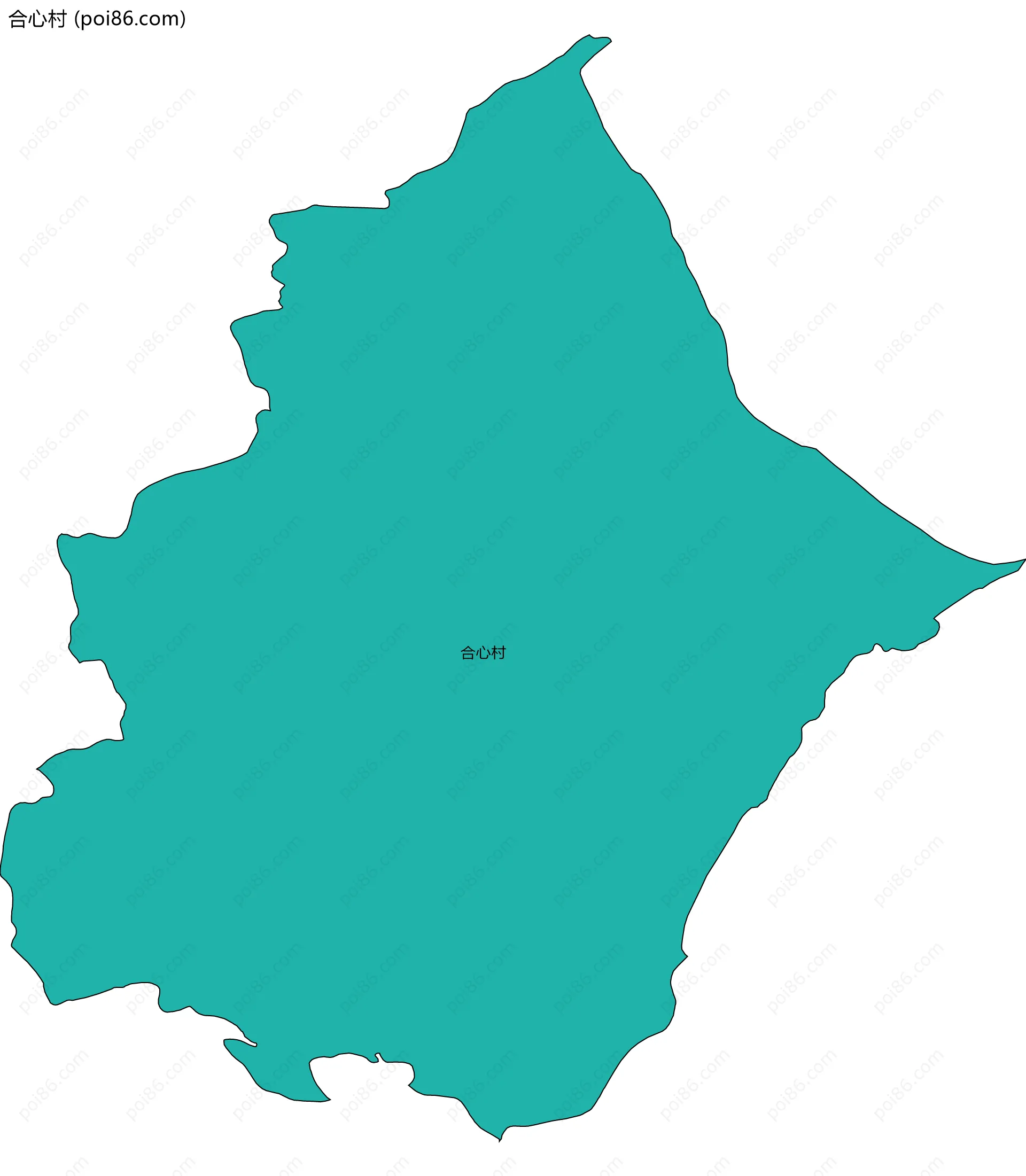 合心村边界地图