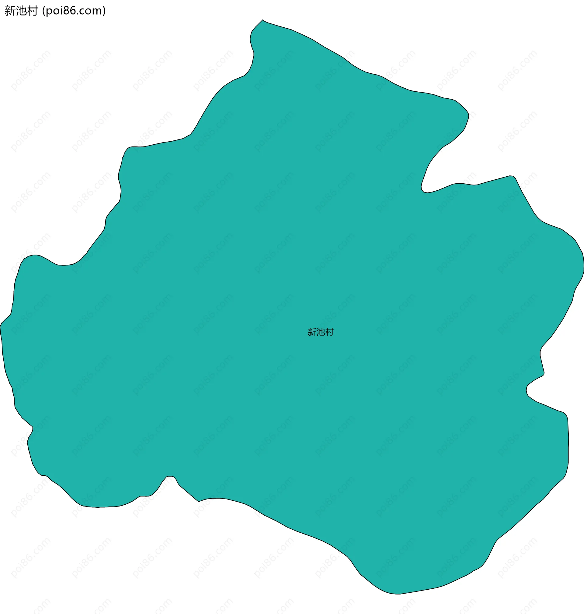 新池村边界地图
