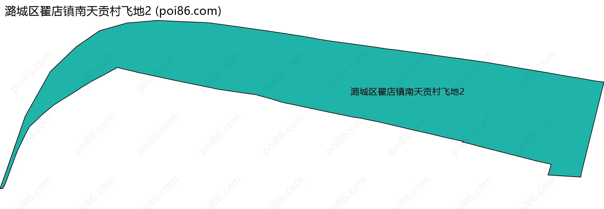 潞城区翟店镇南天贡村飞地2边界地图