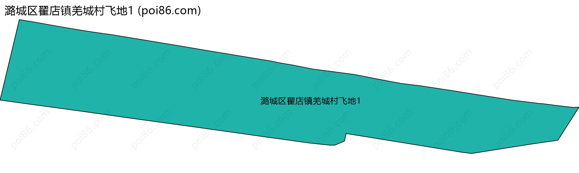 潞城区翟店镇羌城村飞地1边界地图