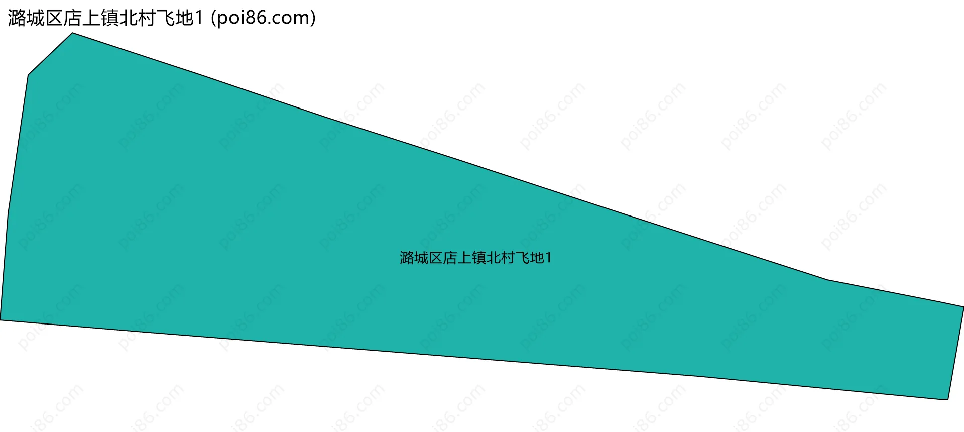 潞城区店上镇北村飞地1边界地图