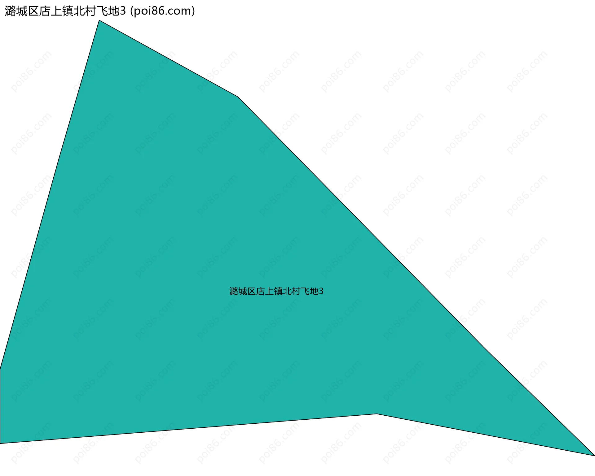 潞城区店上镇北村飞地3边界地图