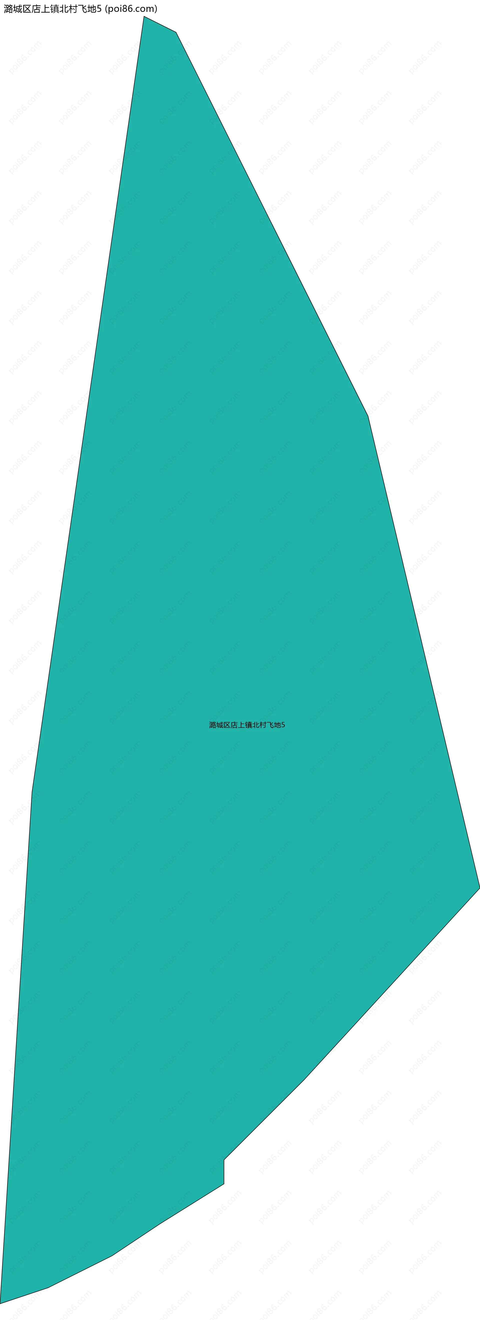 潞城区店上镇北村飞地5边界地图